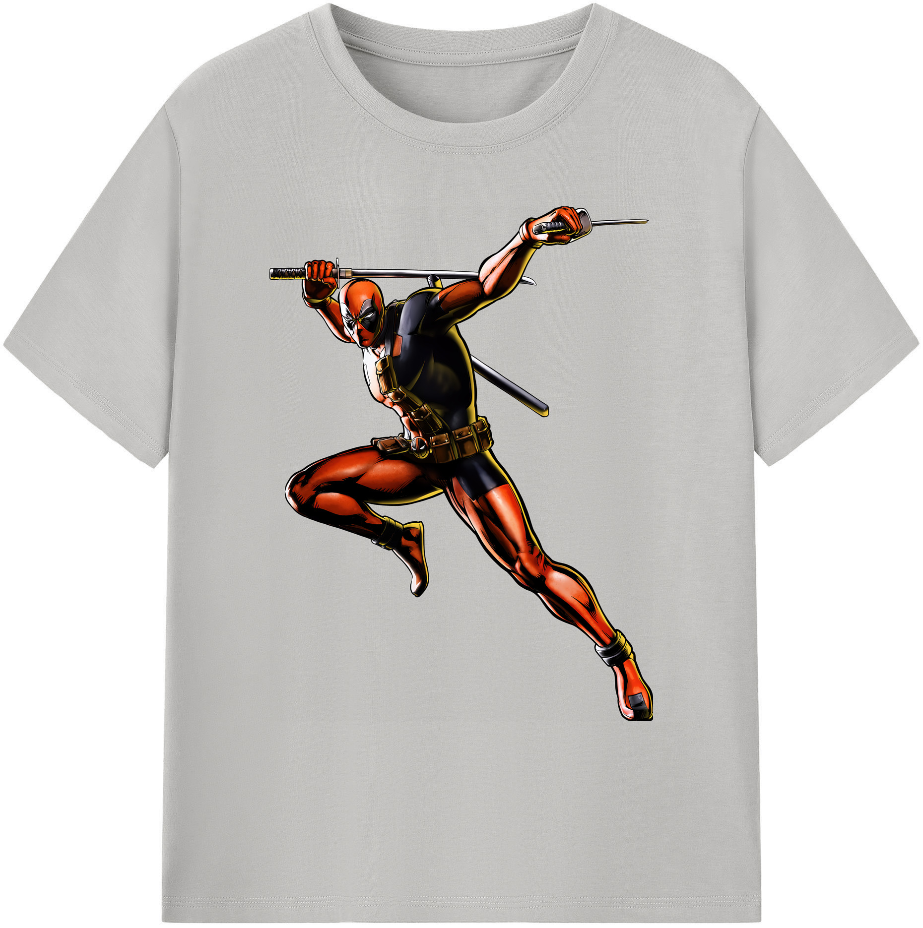 （画像用） Deadpool デッドプール 綿100％ メンズ半袖Tシャツ｜肌触りやわらか＆通気性