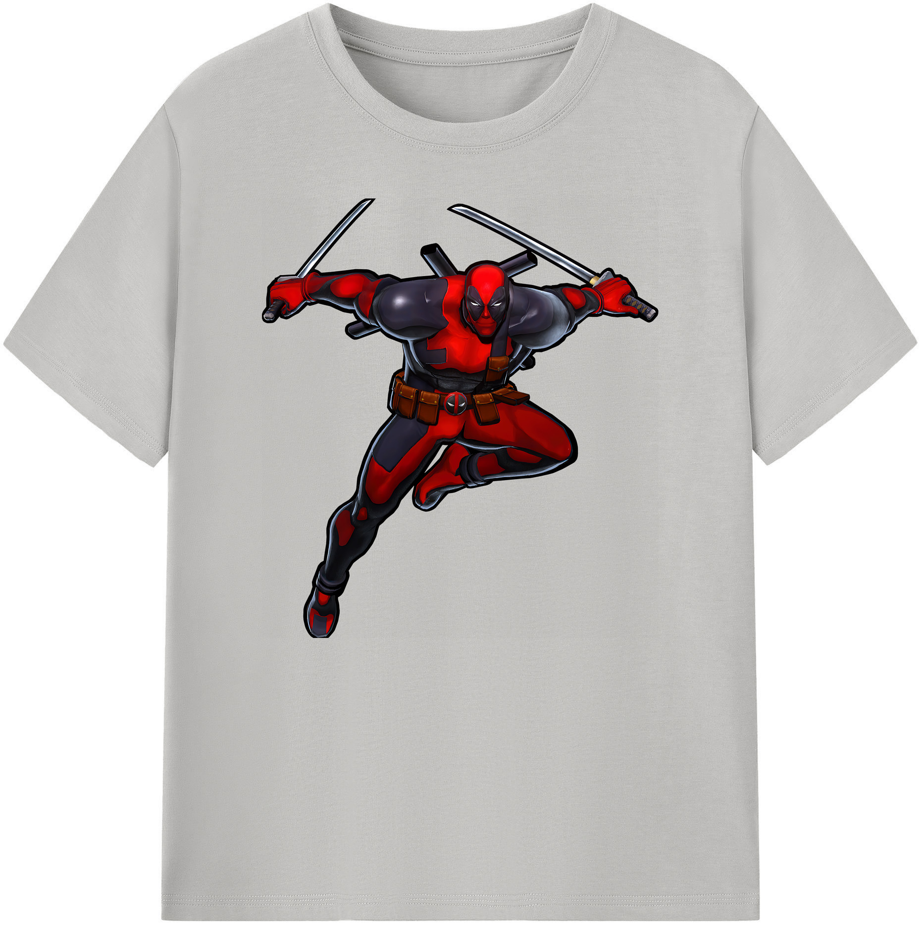 （画像用） Deadpool デッドプール 綿100％ メンズ半袖Tシャツ｜肌触りやわらか＆通気性