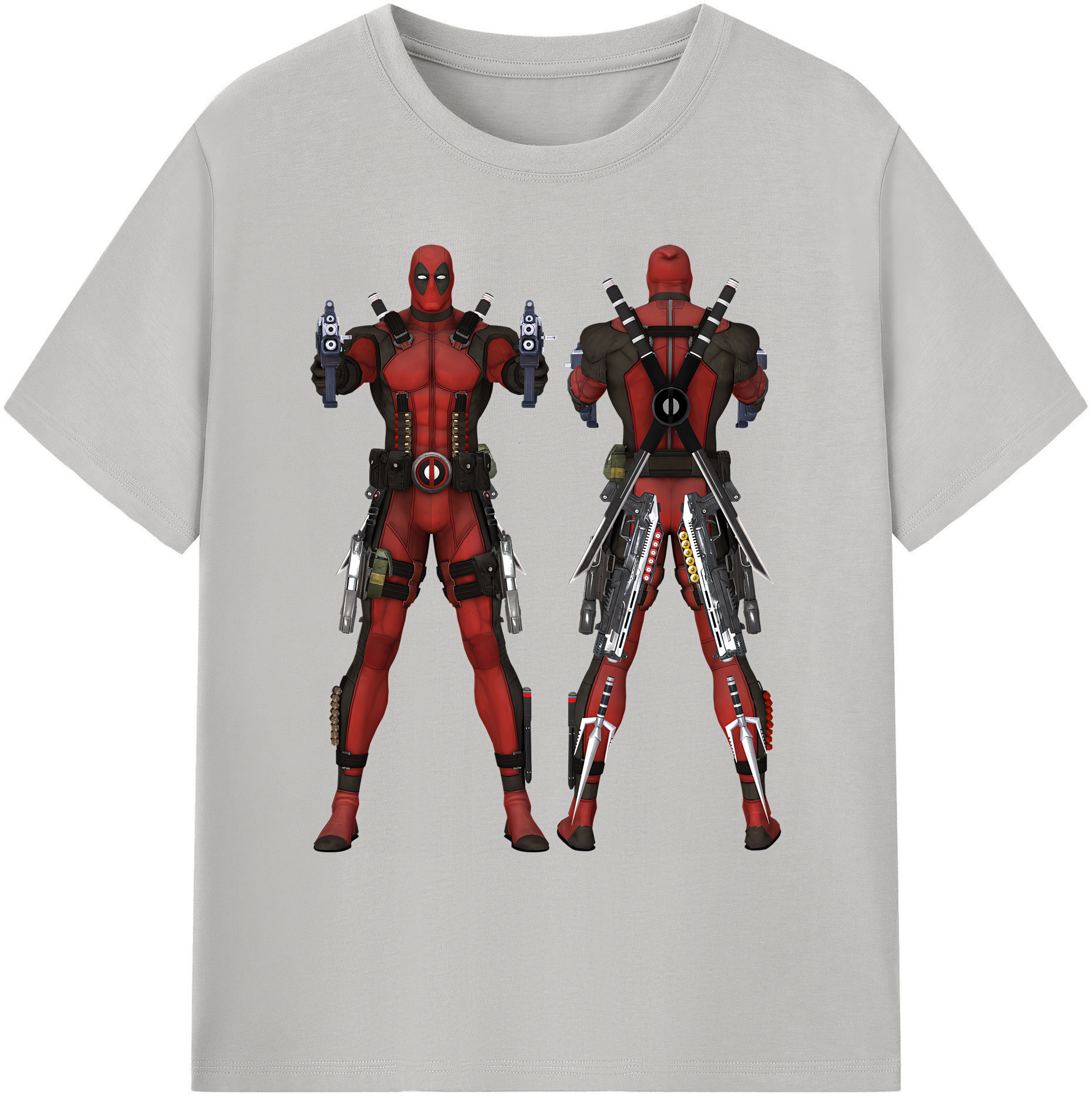 （画像用） Deadpool デッドプール 綿100％ メンズ半袖Tシャツ｜肌触りやわらか＆通気性