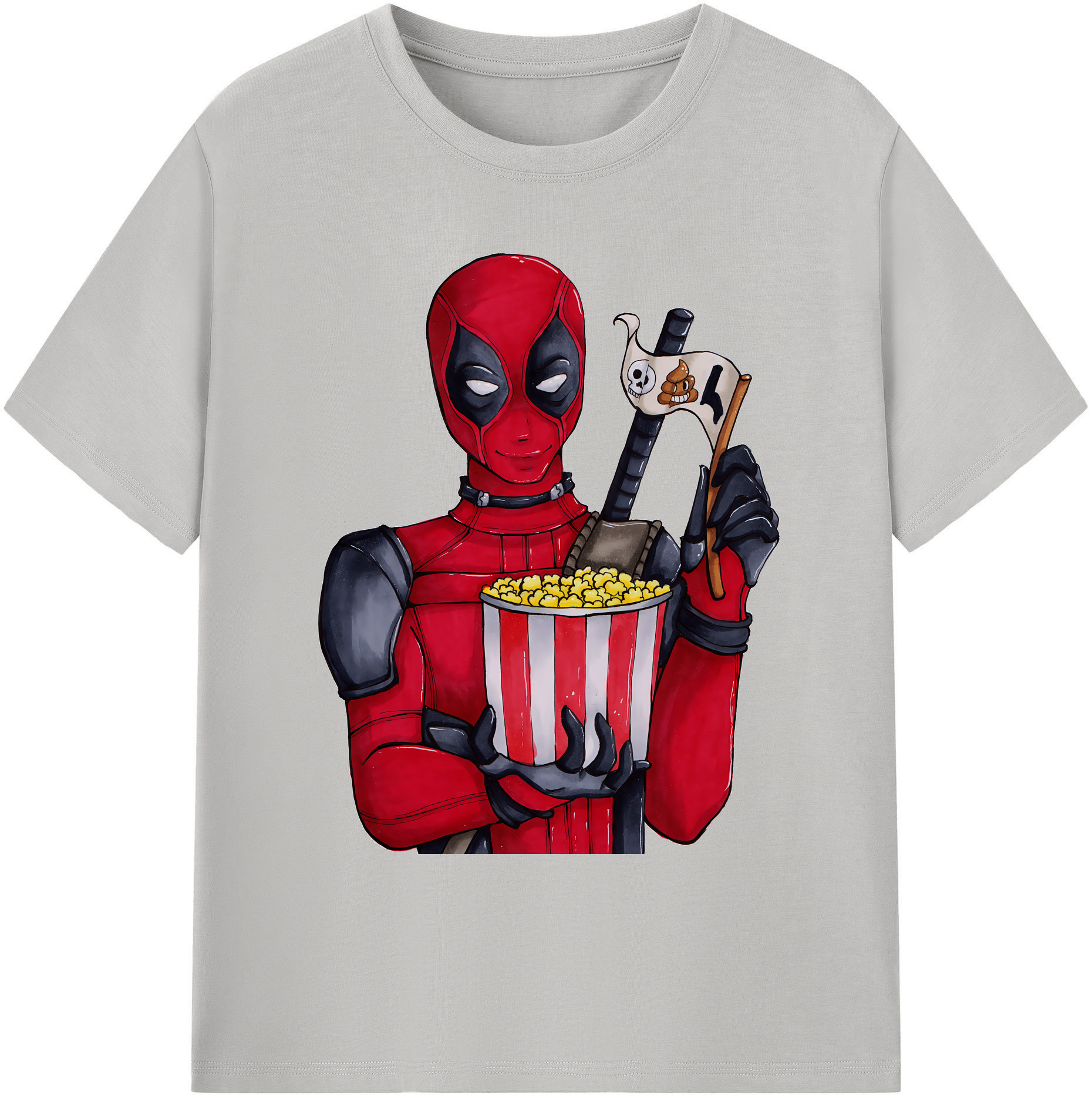 （画像用） Deadpool デッドプール 綿100％ メンズ半袖Tシャツ｜肌触りやわらか＆通気性