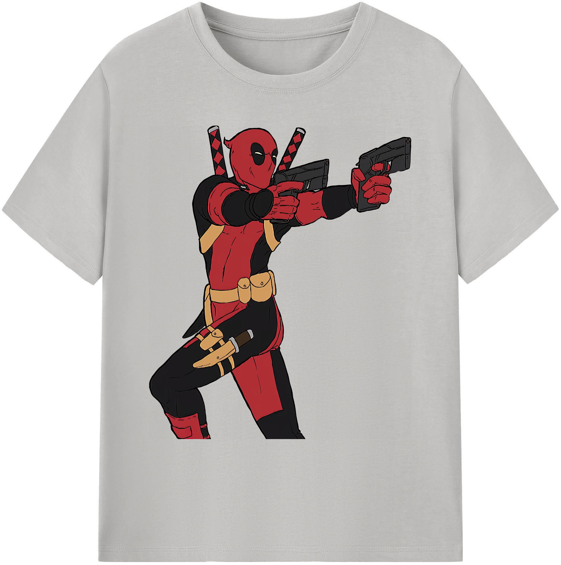 （画像用） Deadpool デッドプール 綿100％ メンズ半袖Tシャツ｜肌触りやわらか＆通気性