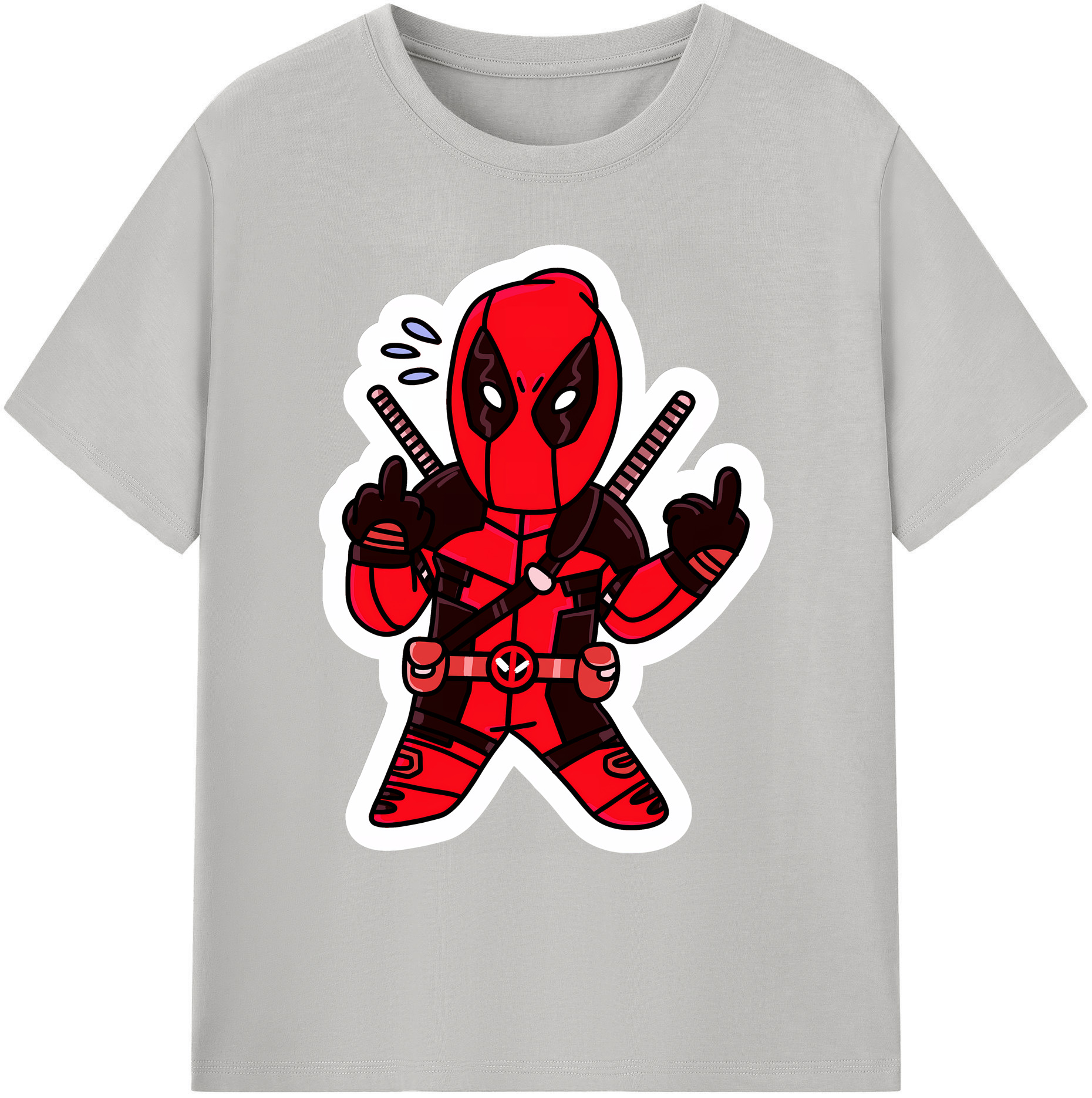 （画像用） Deadpool デッドプール 綿100％ メンズ半袖Tシャツ｜肌触りやわらか＆通気性