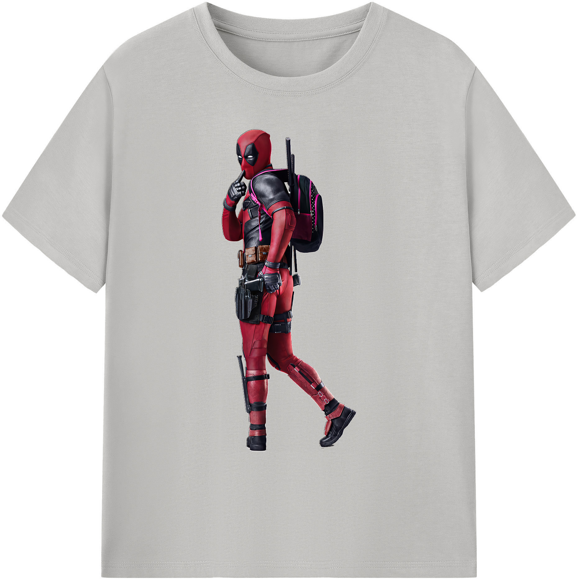 （画像用） Deadpool デッドプール 綿100％ メンズ半袖Tシャツ｜肌触りやわらか＆通気性