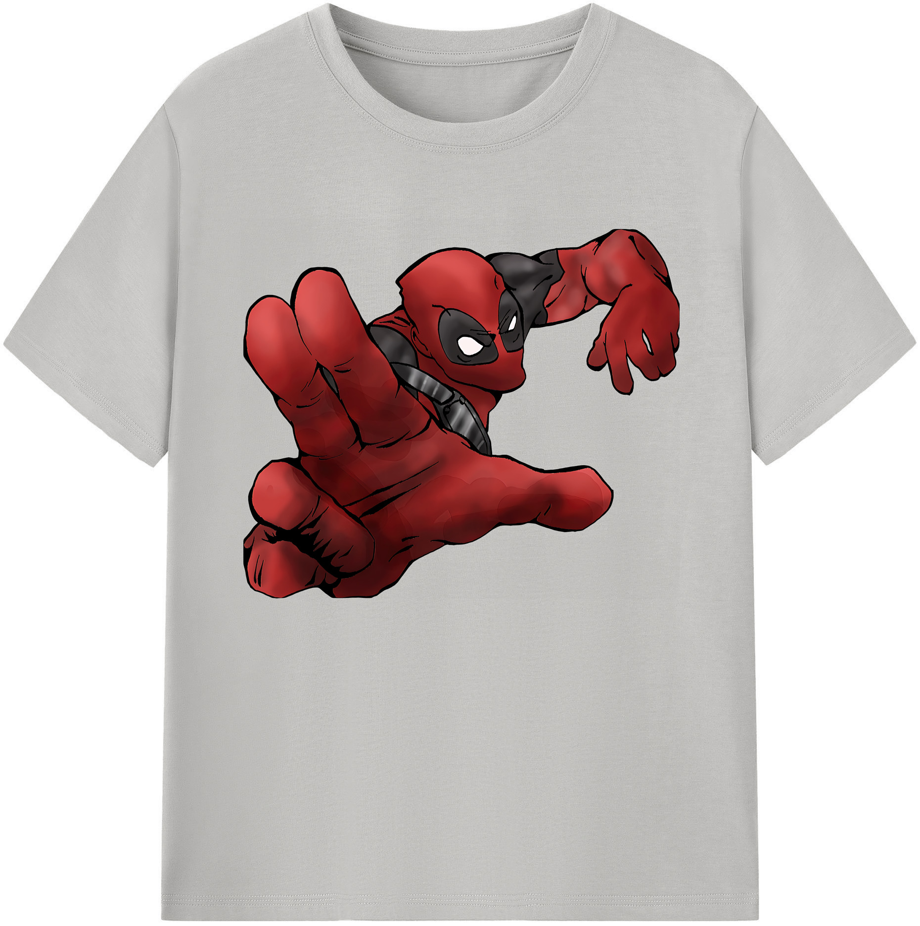 （画像用） Deadpool デッドプール 綿100％ メンズ半袖Tシャツ｜肌触りやわらか＆通気性