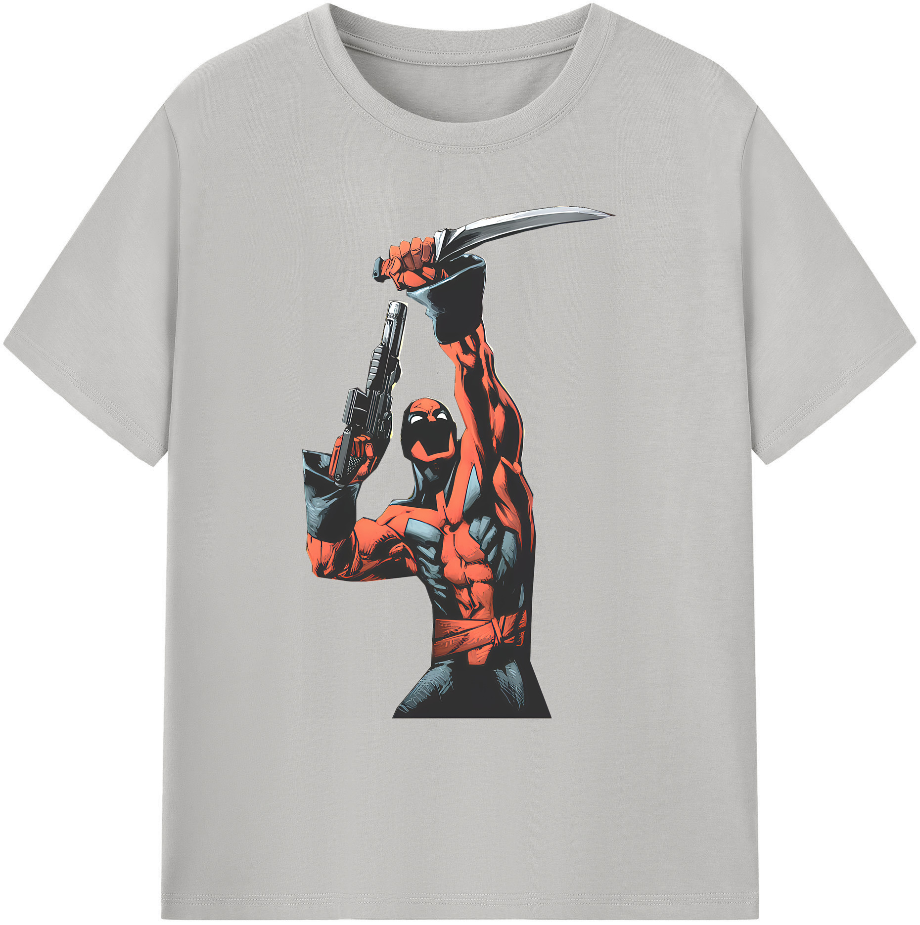 （画像用） Deadpool デッドプール 綿100％ メンズ半袖Tシャツ｜肌触りやわらか＆通気性