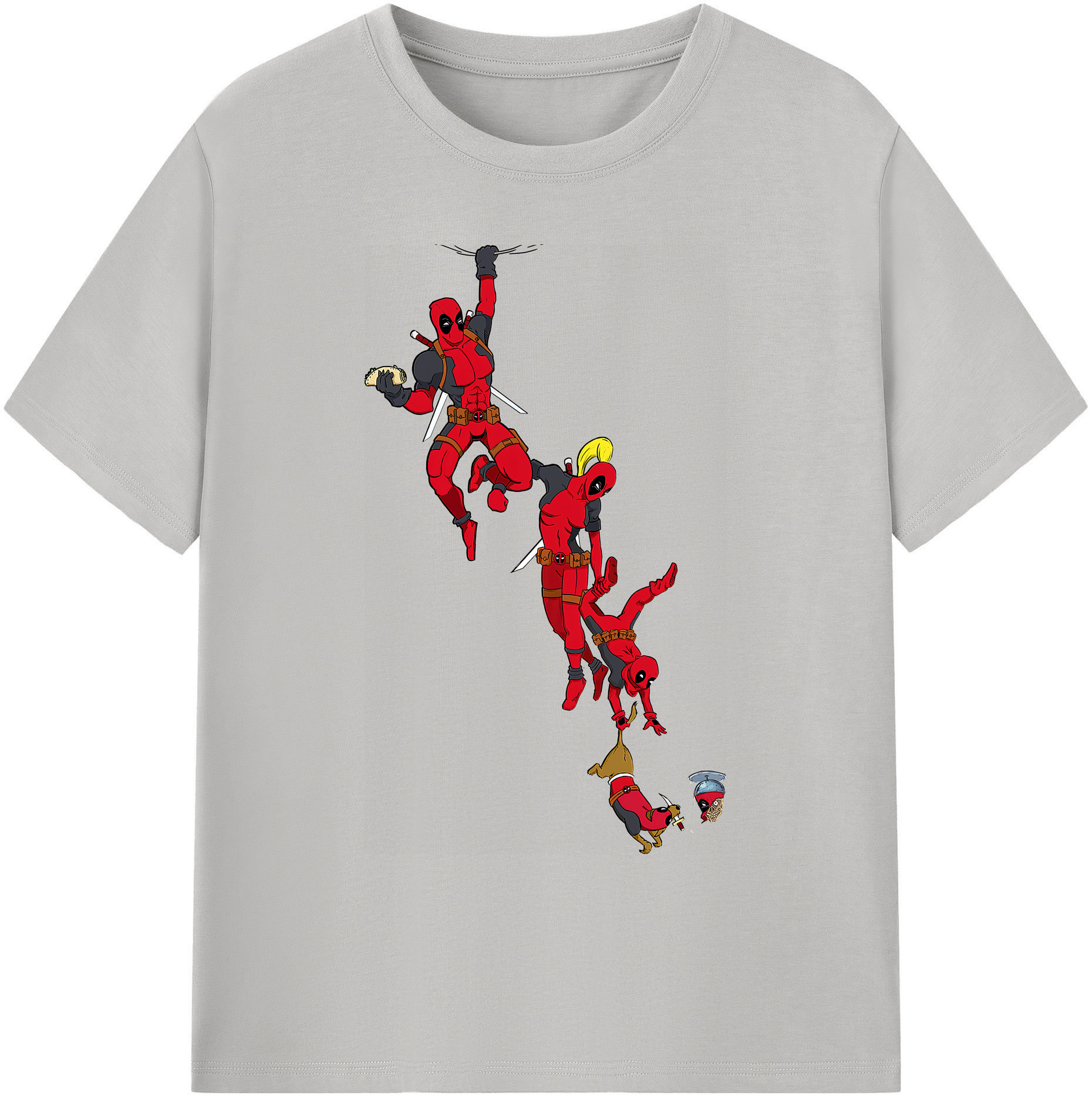 （画像用） Deadpool デッドプール 綿100％ メンズ半袖Tシャツ｜肌触りやわらか＆通気性