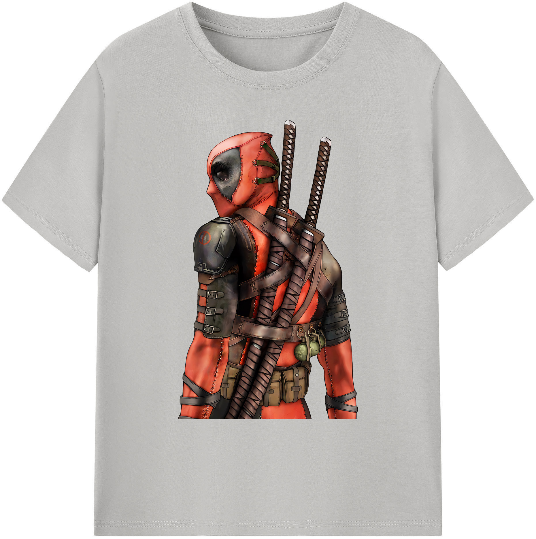 （画像用） Deadpool デッドプール 綿100％ メンズ半袖Tシャツ｜肌触りやわらか＆通気性