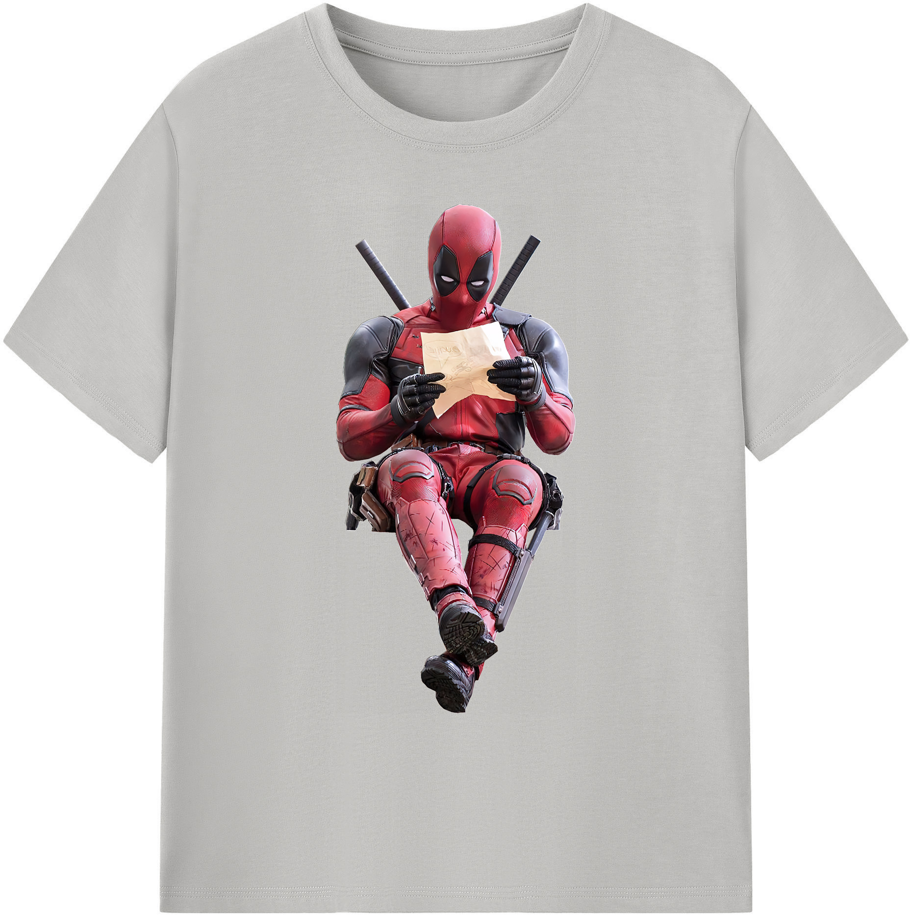 （画像用） Deadpool デッドプール 綿100％ メンズ半袖Tシャツ｜肌触りやわらか＆通気性