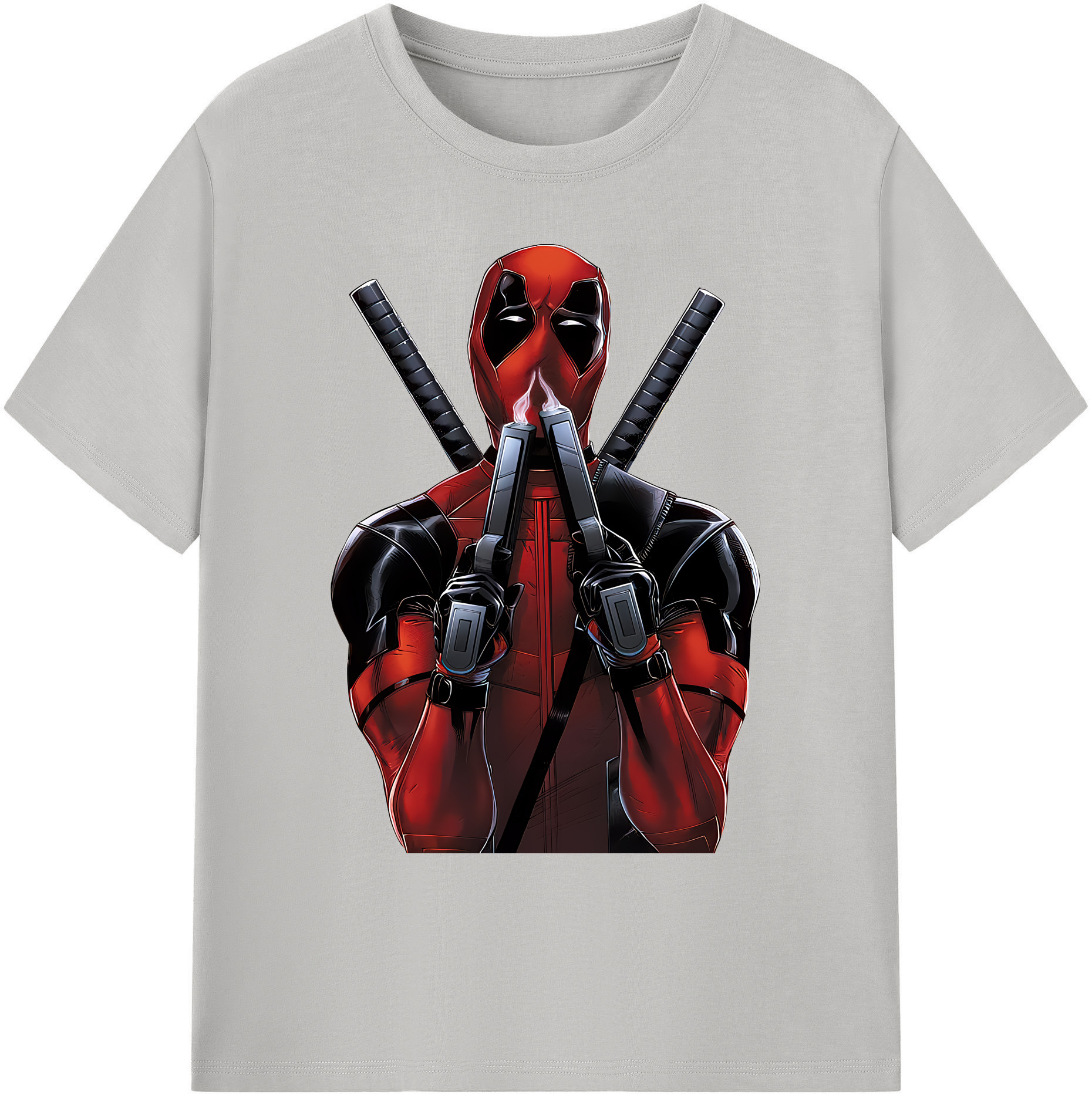 （画像用） Deadpool デッドプール 綿100％ メンズ半袖Tシャツ｜肌触りやわらか＆通気性