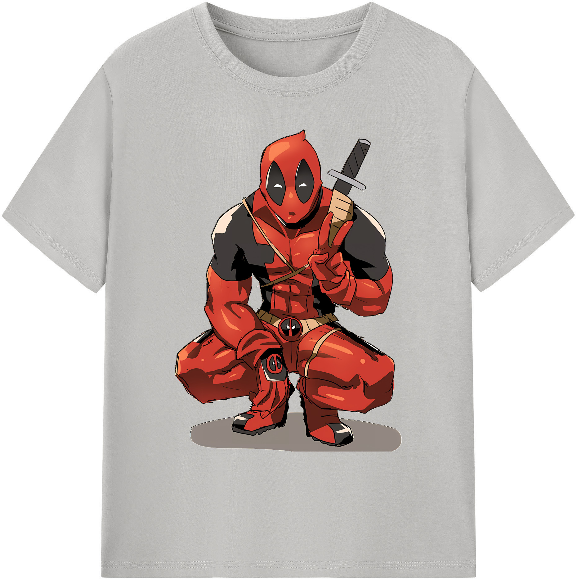 （画像用） Deadpool デッドプール 綿100％ メンズ半袖Tシャツ｜肌触りやわらか＆通気性