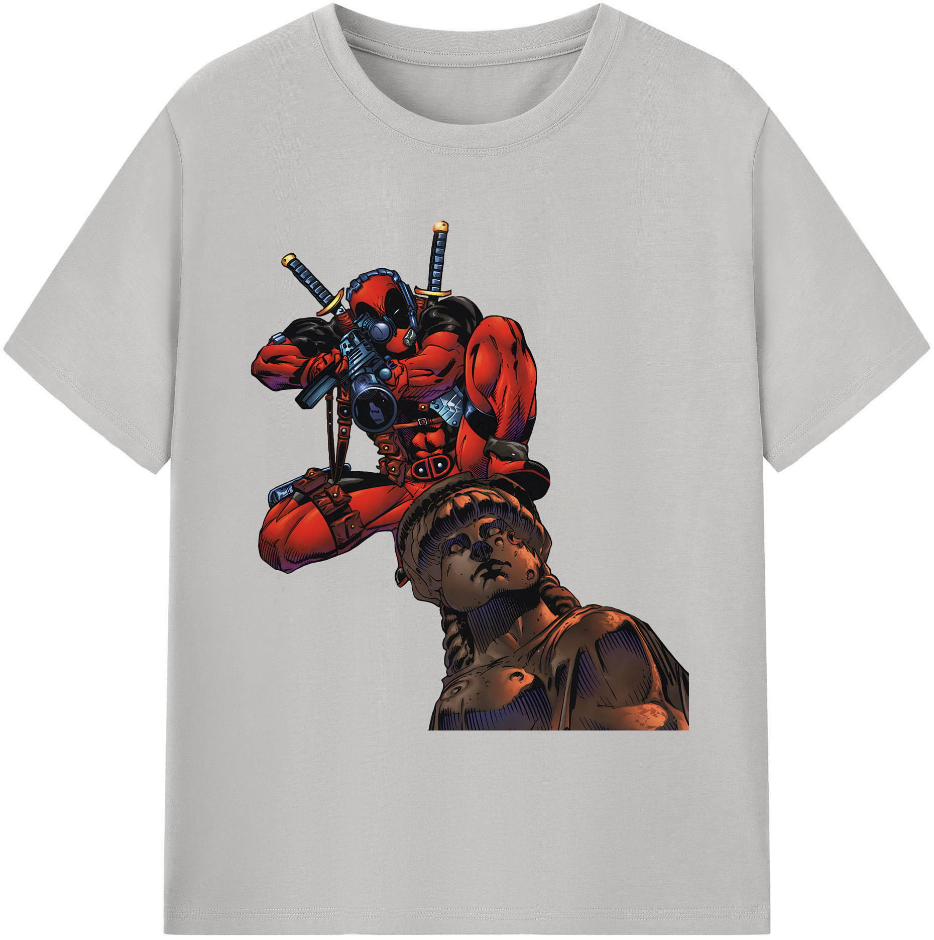 （画像用） Deadpool デッドプール 綿100％ メンズ半袖Tシャツ｜肌触りやわらか＆通気性