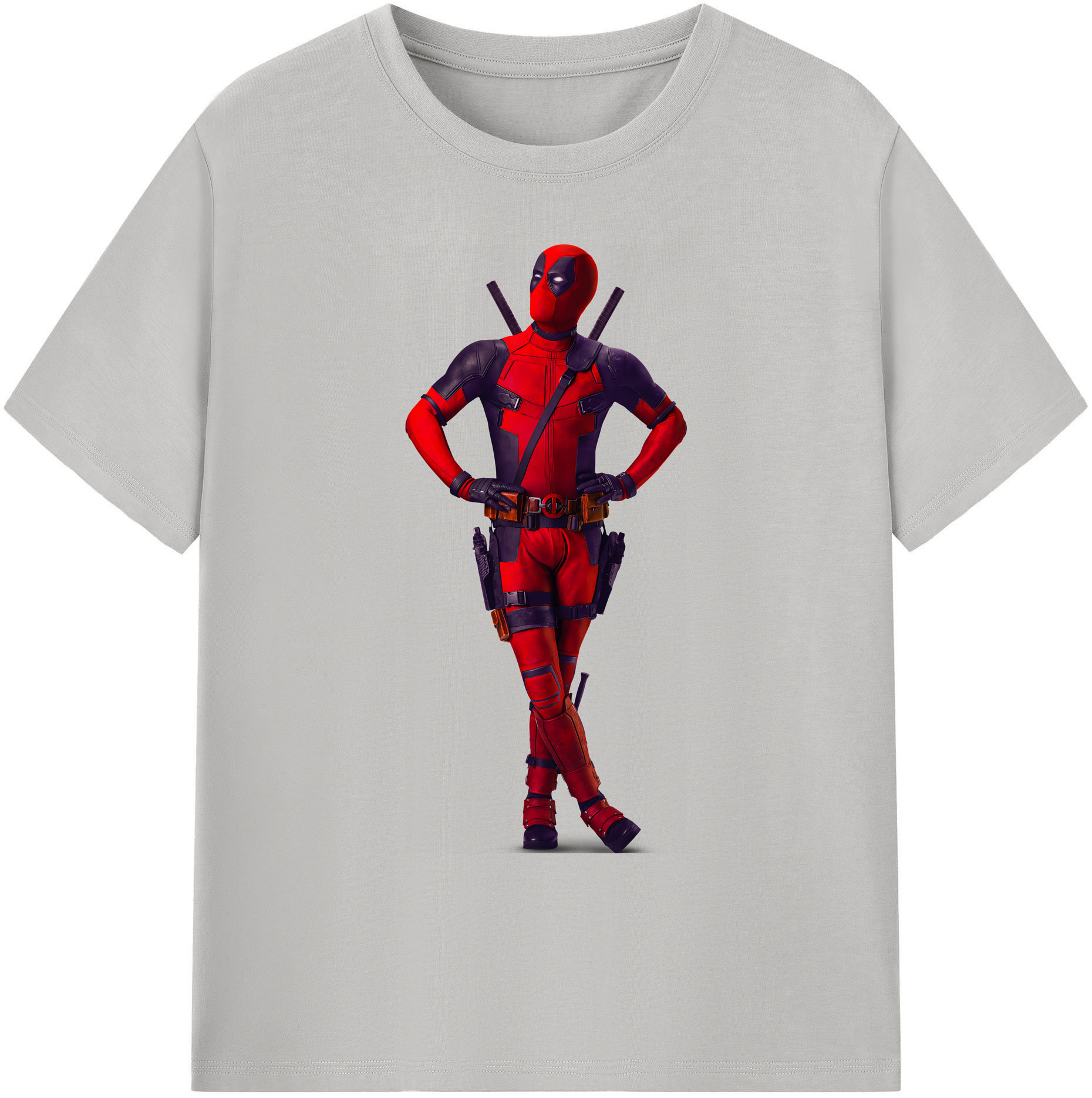 （画像用） Deadpool デッドプール 綿100％ メンズ半袖Tシャツ｜肌触りやわらか＆通気性