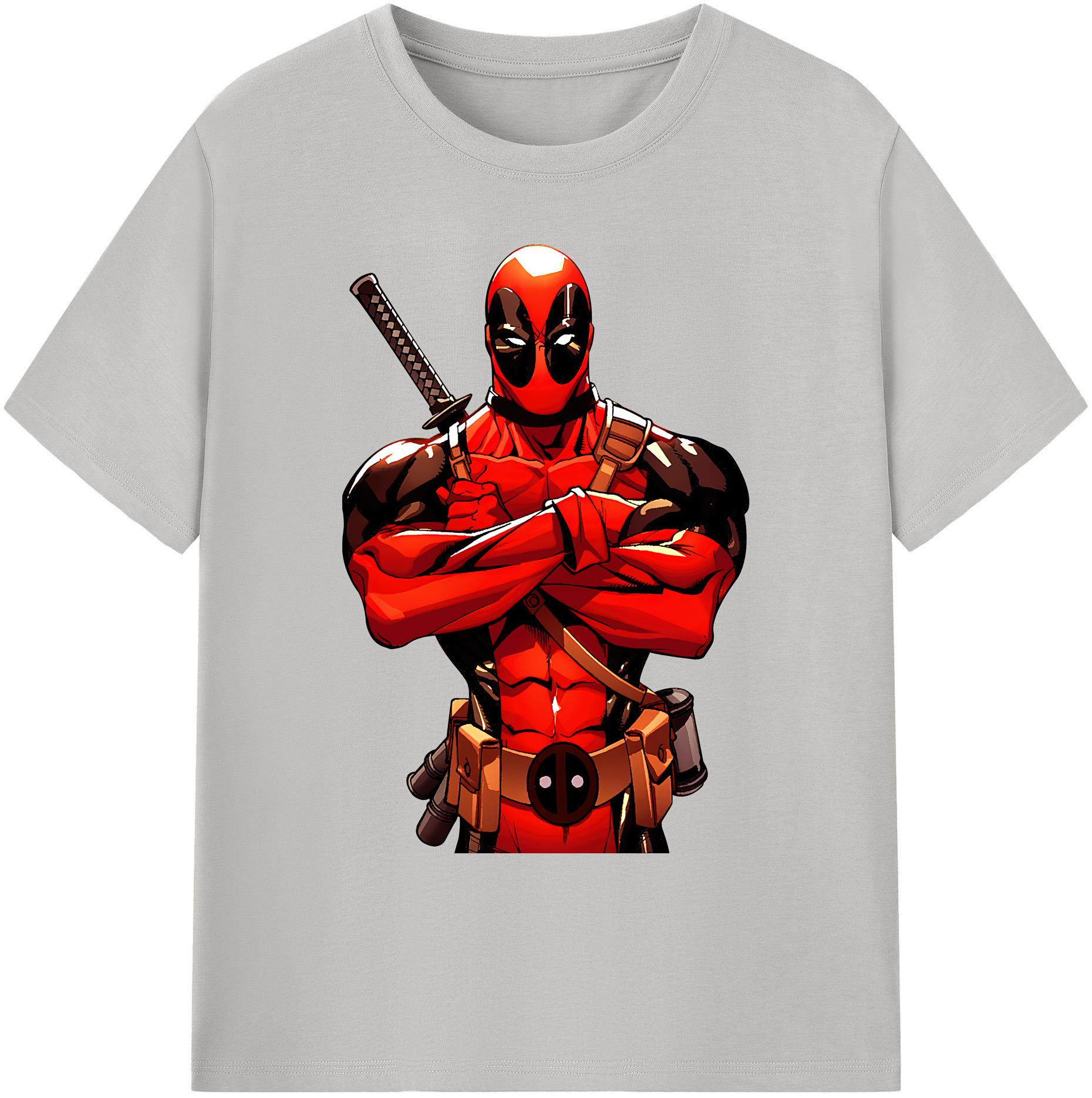 （画像用） Deadpool デッドプール 綿100％ メンズ半袖Tシャツ｜肌触りやわらか＆通気性