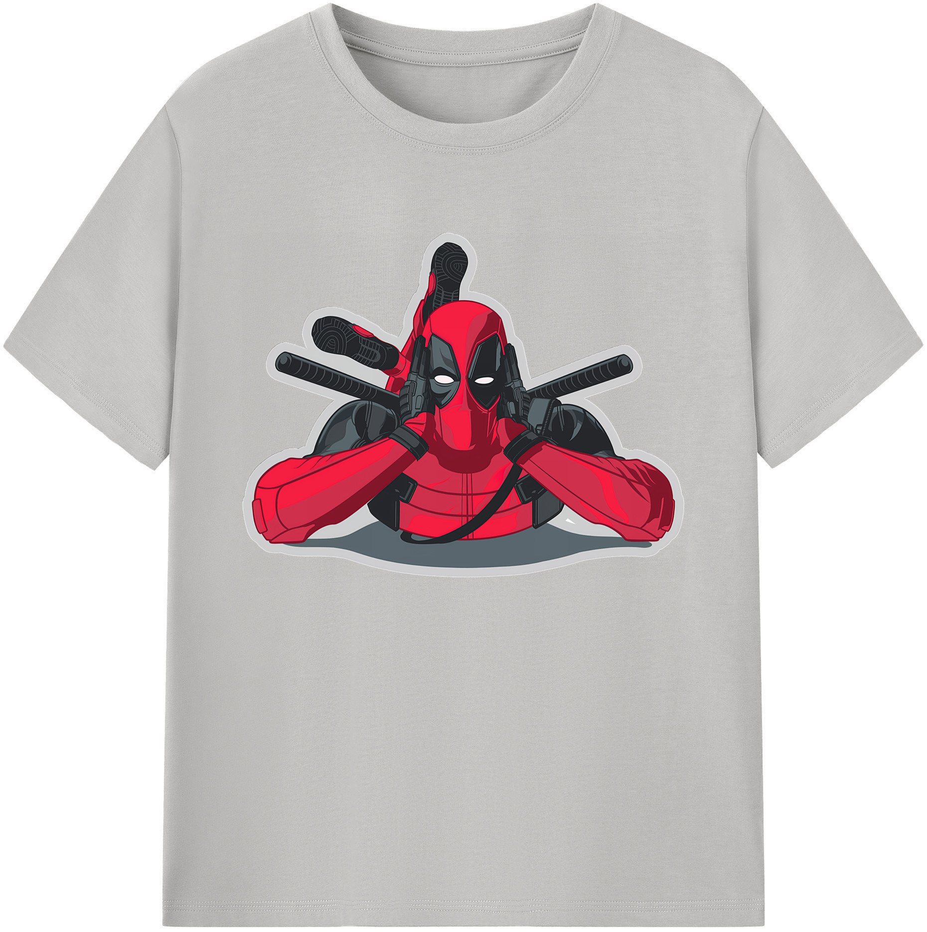 （画像用） Deadpool デッドプール 綿100％ メンズ半袖Tシャツ｜肌触りやわらか＆通気性