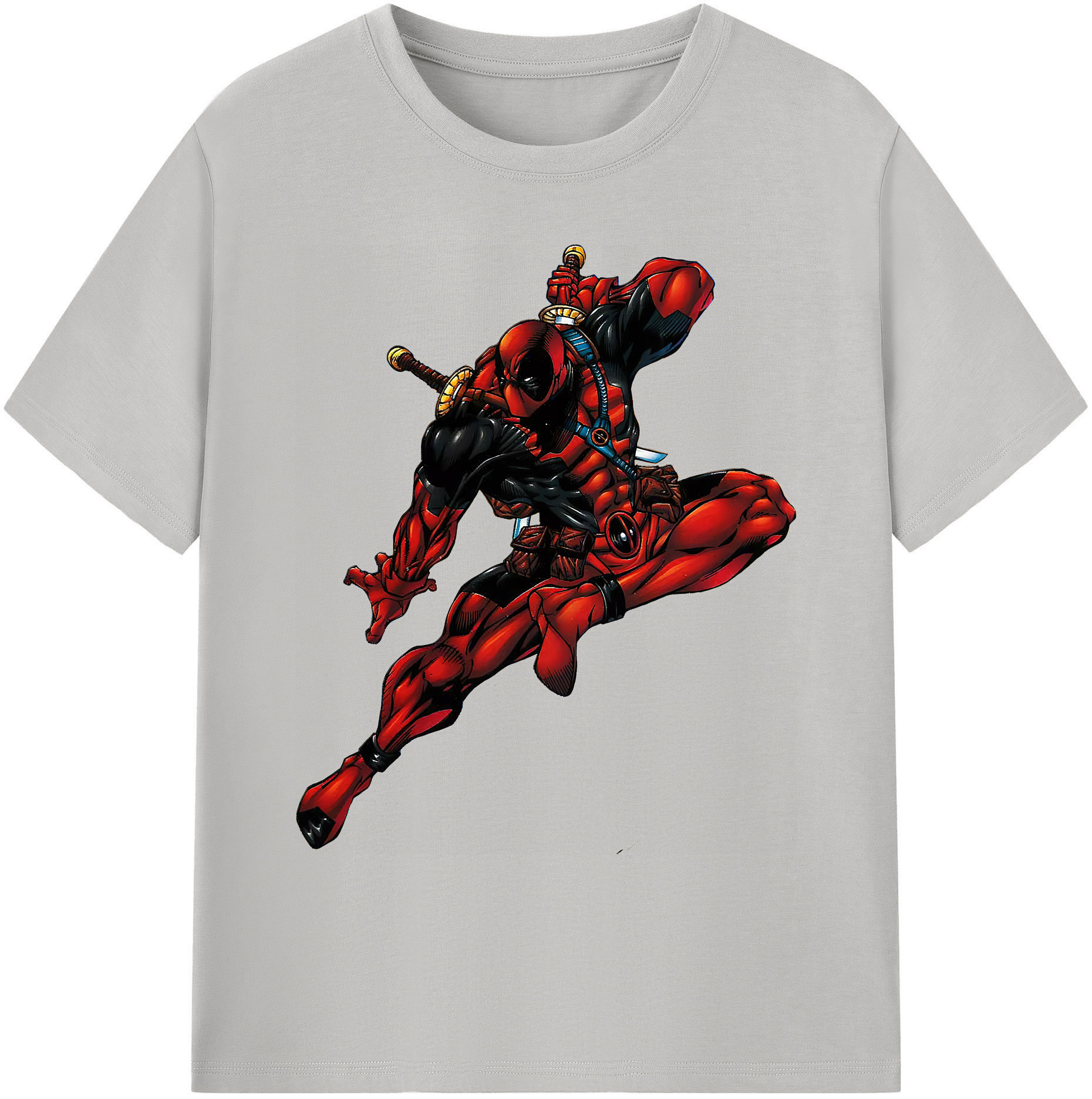 （画像用） Deadpool デッドプール 綿100％ メンズ半袖Tシャツ｜肌触りやわらか＆通気性
