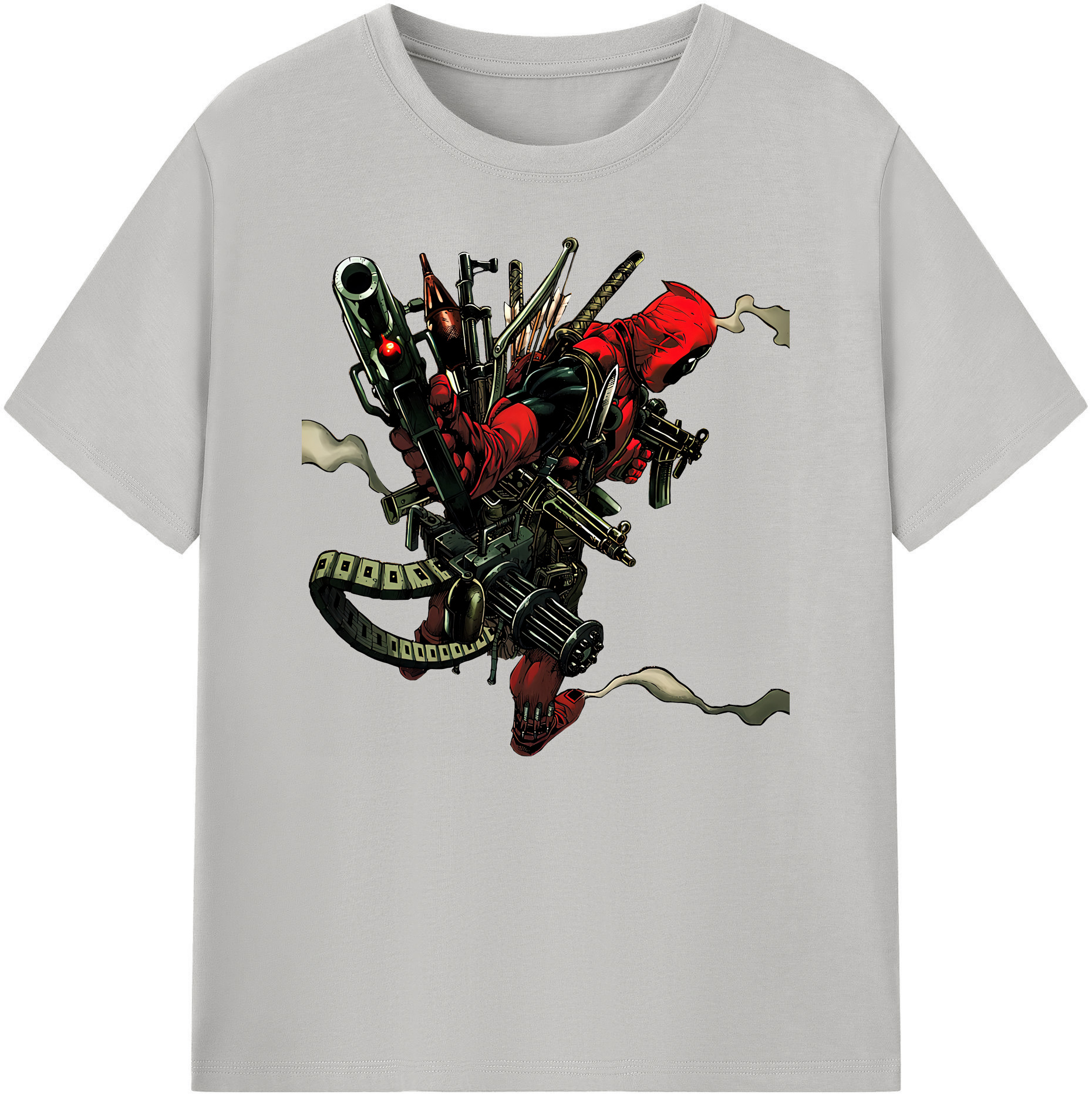 （画像用） Deadpool デッドプール 綿100％ メンズ半袖Tシャツ｜肌触りやわらか＆通気性