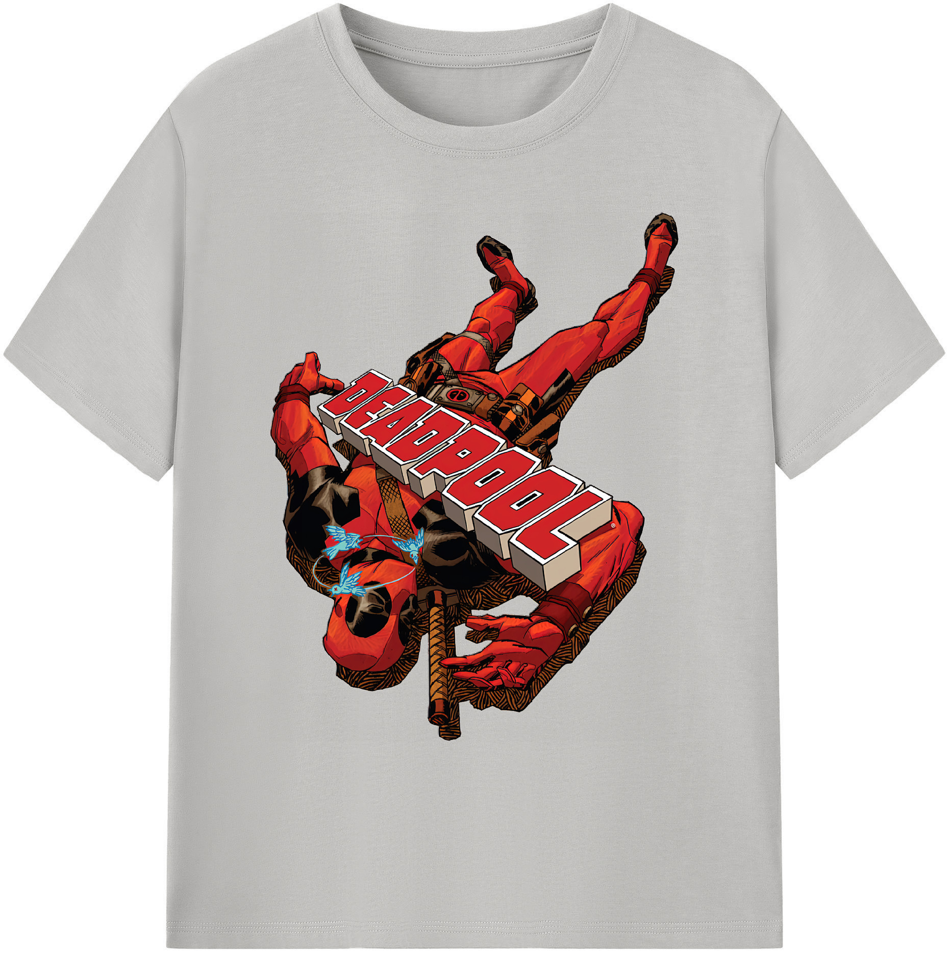 （画像用） Deadpool デッドプール 綿100％ メンズ半袖Tシャツ｜肌触りやわらか＆通気性