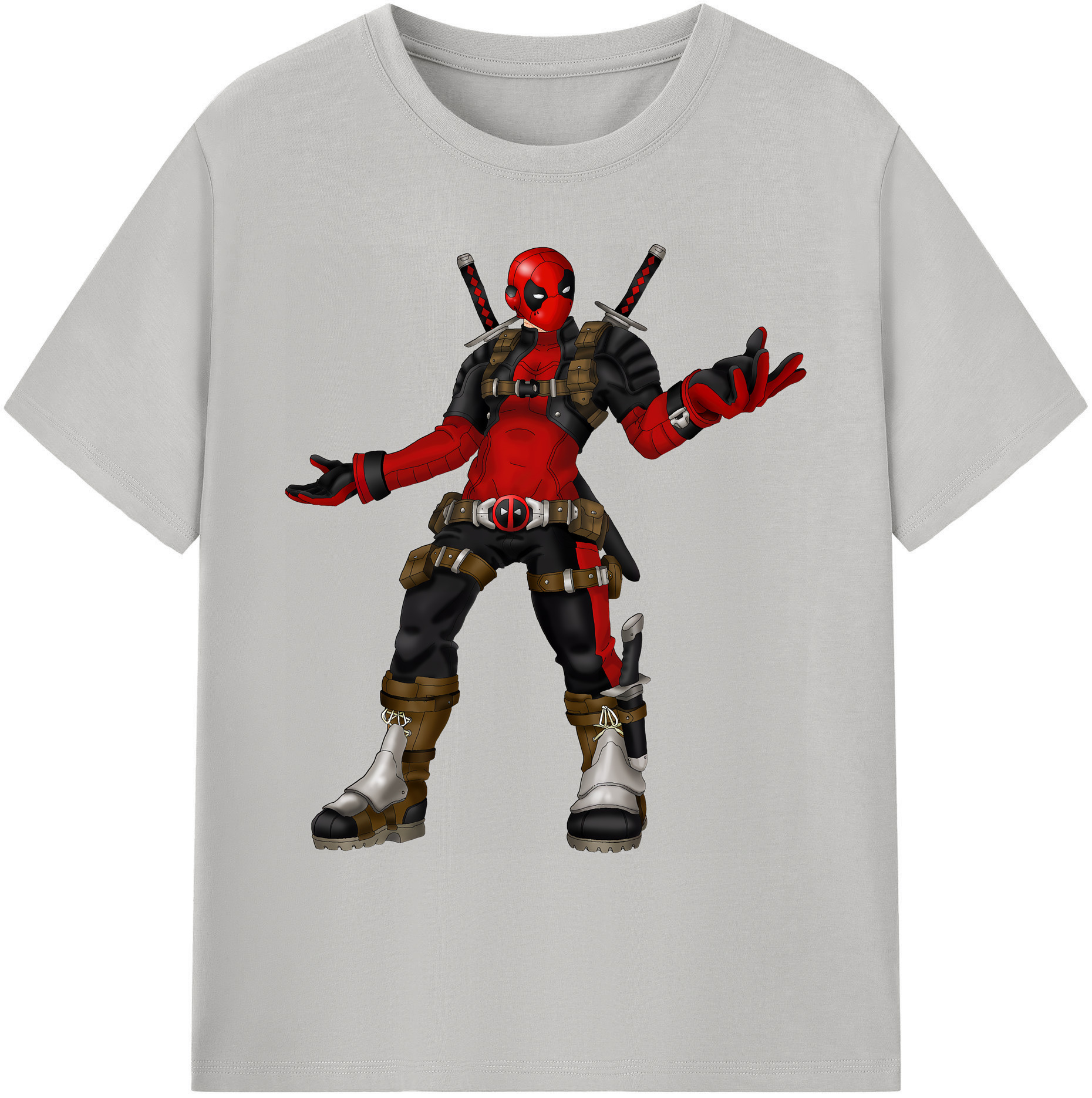 （画像用） Deadpool デッドプール 綿100％ メンズ半袖Tシャツ｜肌触りやわらか＆通気性