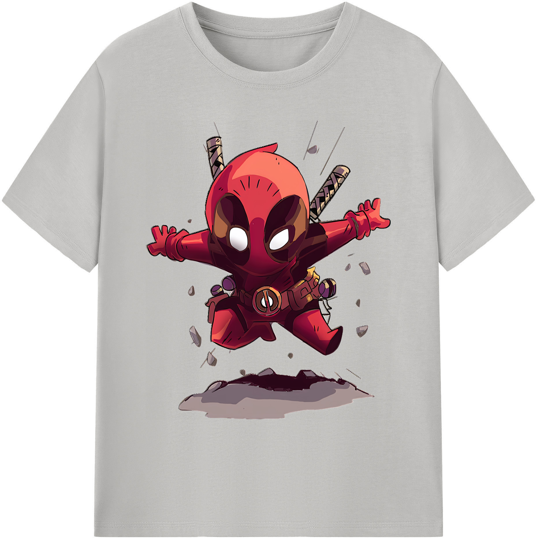 （画像用） Deadpool デッドプール 綿100％ メンズ半袖Tシャツ｜肌触りやわらか＆通気性