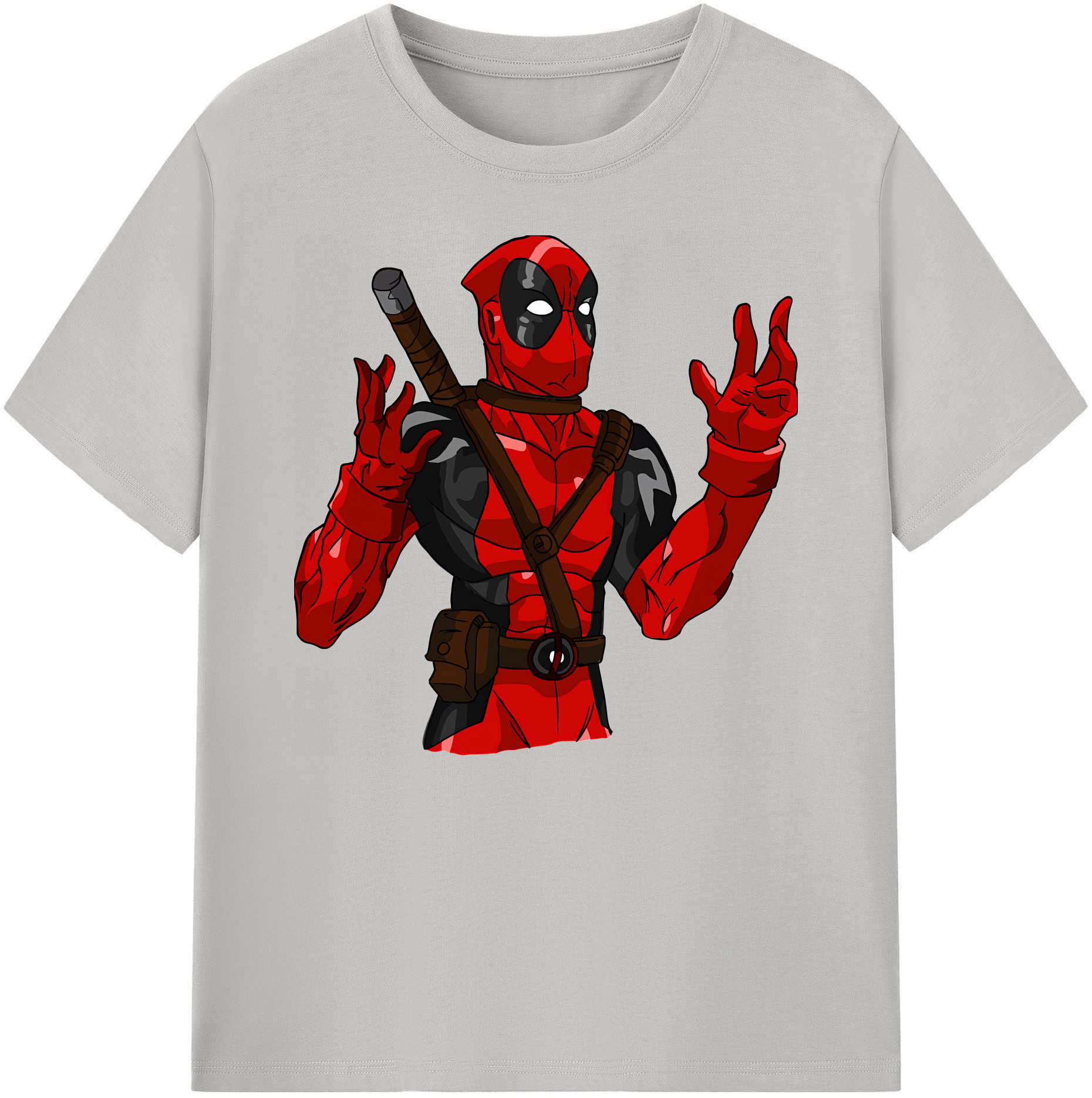 （画像用） Deadpool デッドプール 綿100％ メンズ半袖Tシャツ｜肌触りやわらか＆通気性