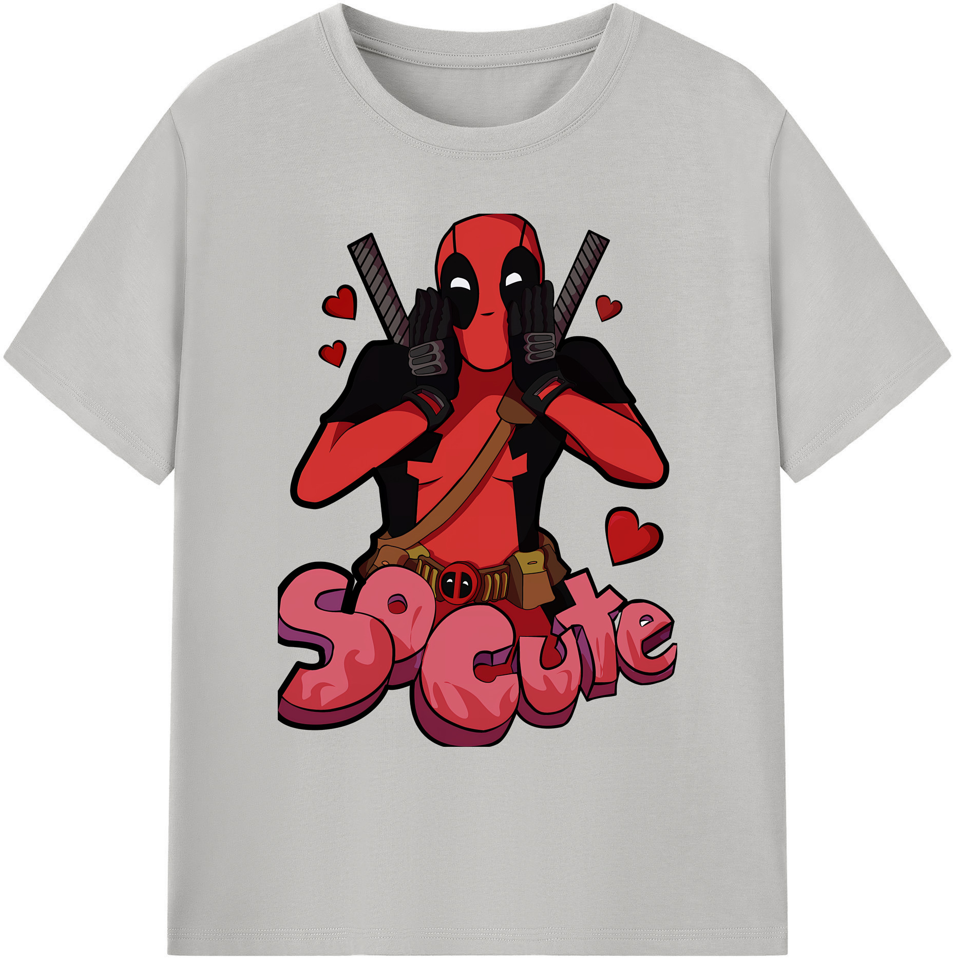 （画像用） Deadpool デッドプール 綿100％ メンズ半袖Tシャツ｜肌触りやわらか＆通気性