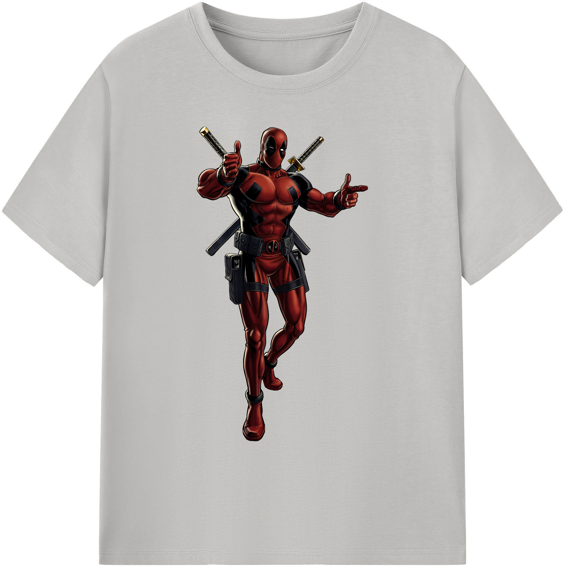 （画像用） Deadpool デッドプール 綿100％ メンズ半袖Tシャツ｜肌触りやわらか＆通気性