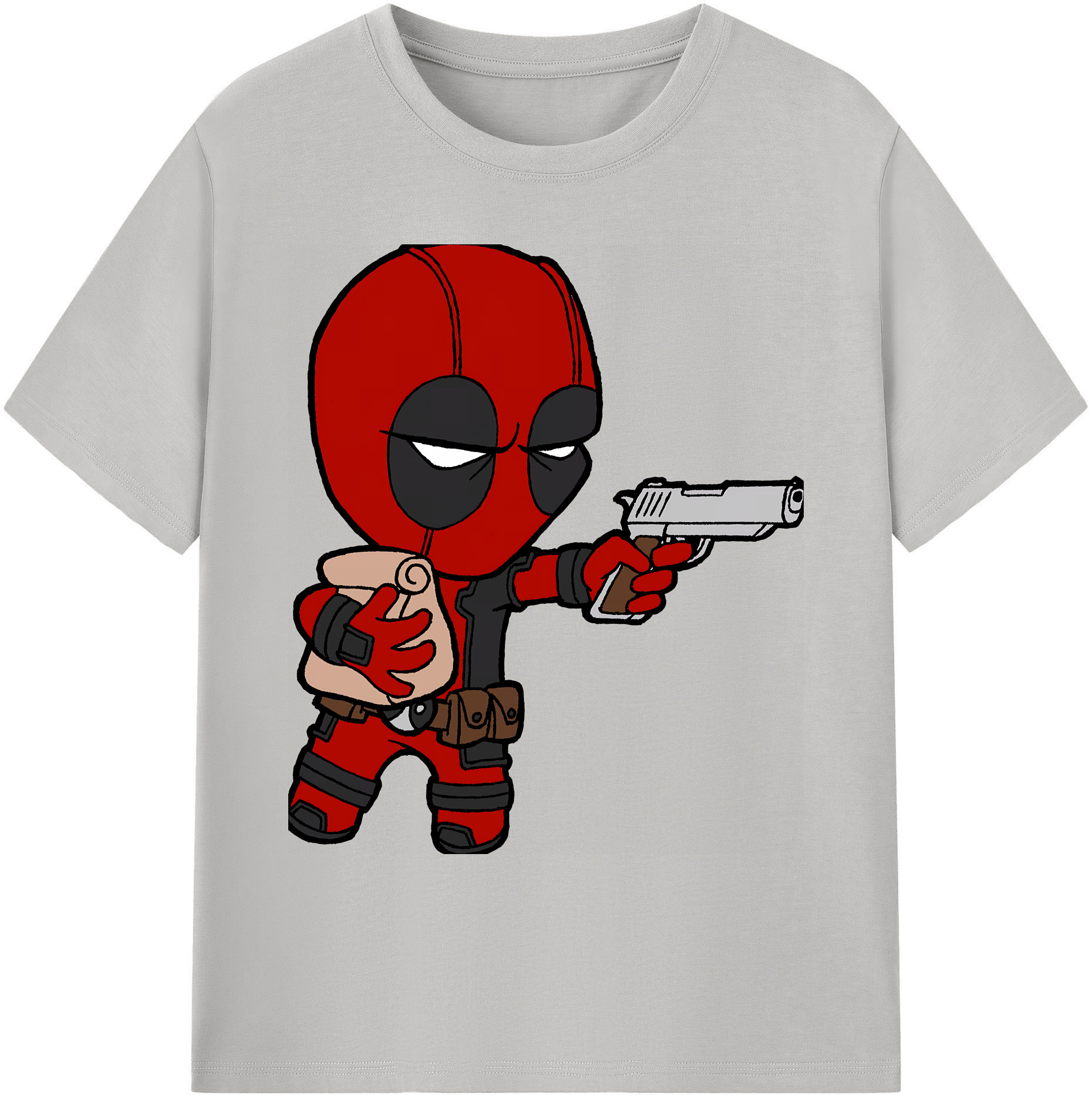 （画像用） Deadpool デッドプール 綿100％ メンズ半袖Tシャツ｜肌触りやわらか＆通気性