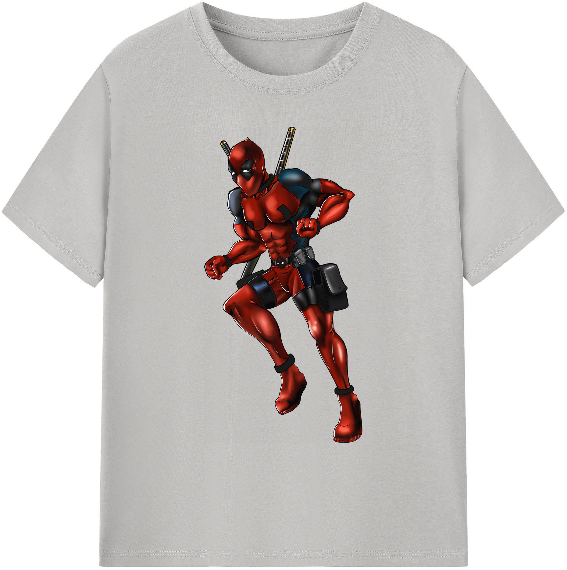 （画像用） Deadpool デッドプール 綿100％ メンズ半袖Tシャツ｜肌触りやわらか＆通気性