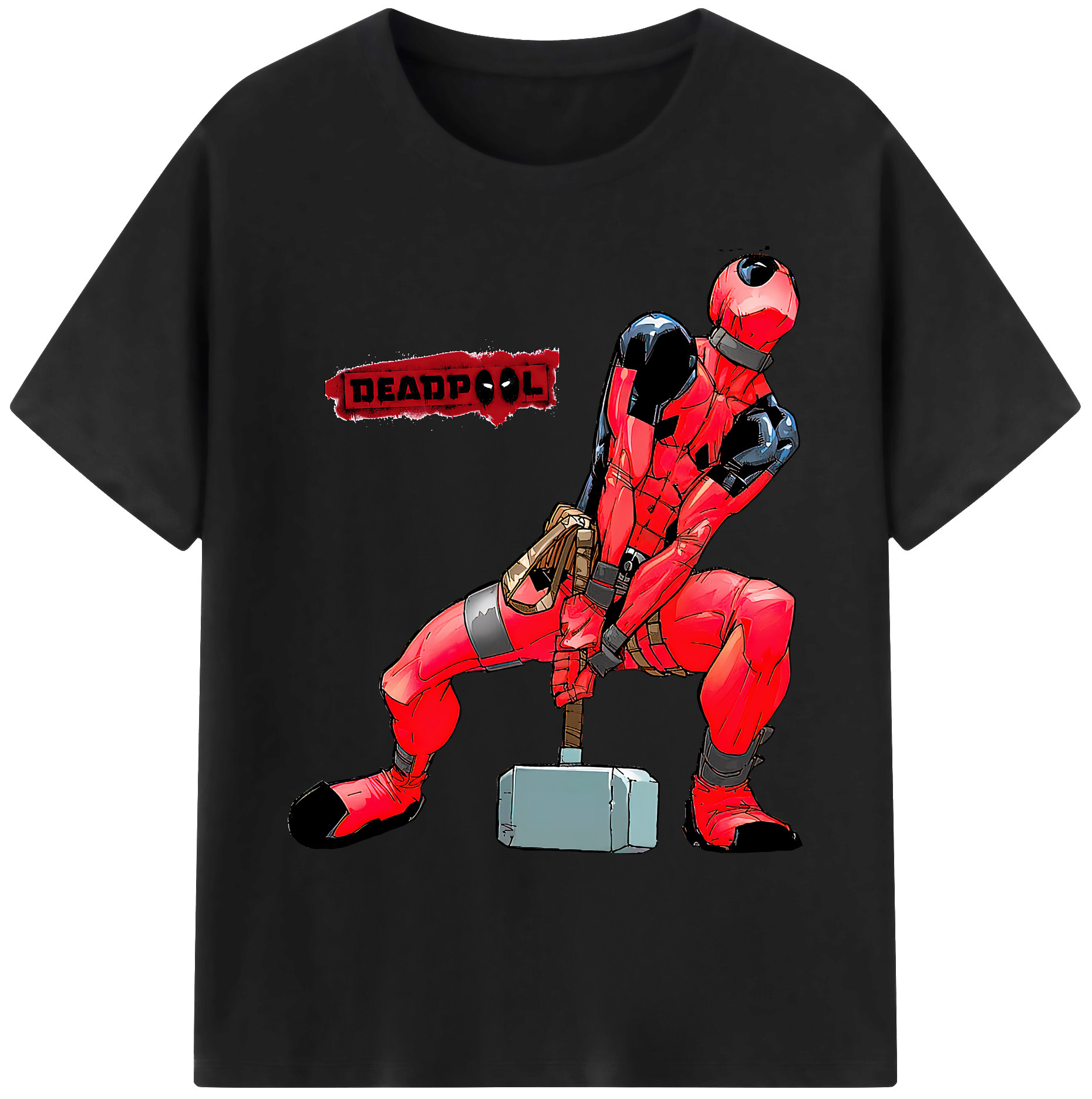 （画像用） Deadpool デッドプール 綿100％ メンズ半袖Tシャツ｜肌触りやわらか＆通気性