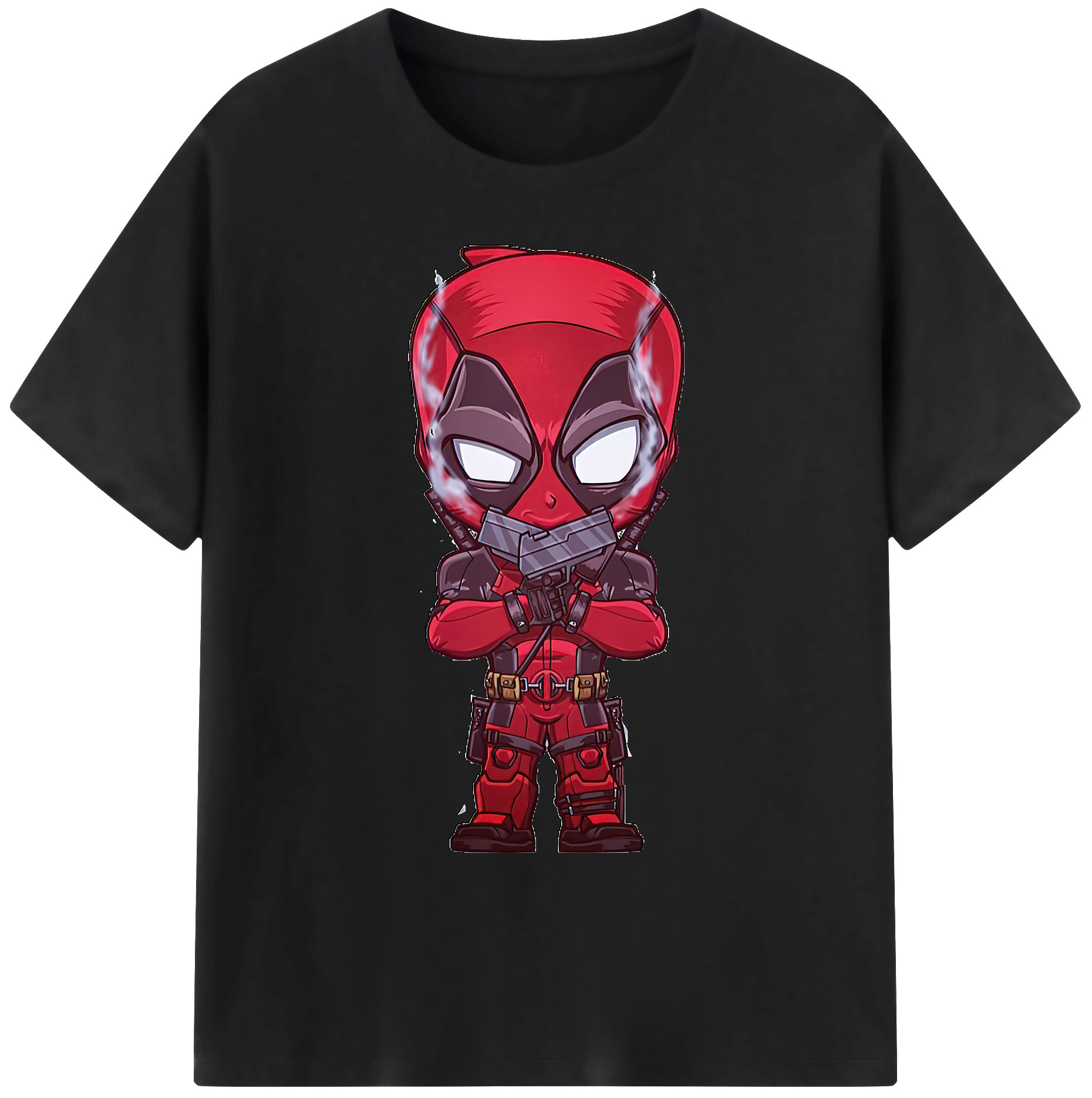 （画像用） Deadpool デッドプール 綿100％ メンズ半袖Tシャツ｜肌触りやわらか＆通気性