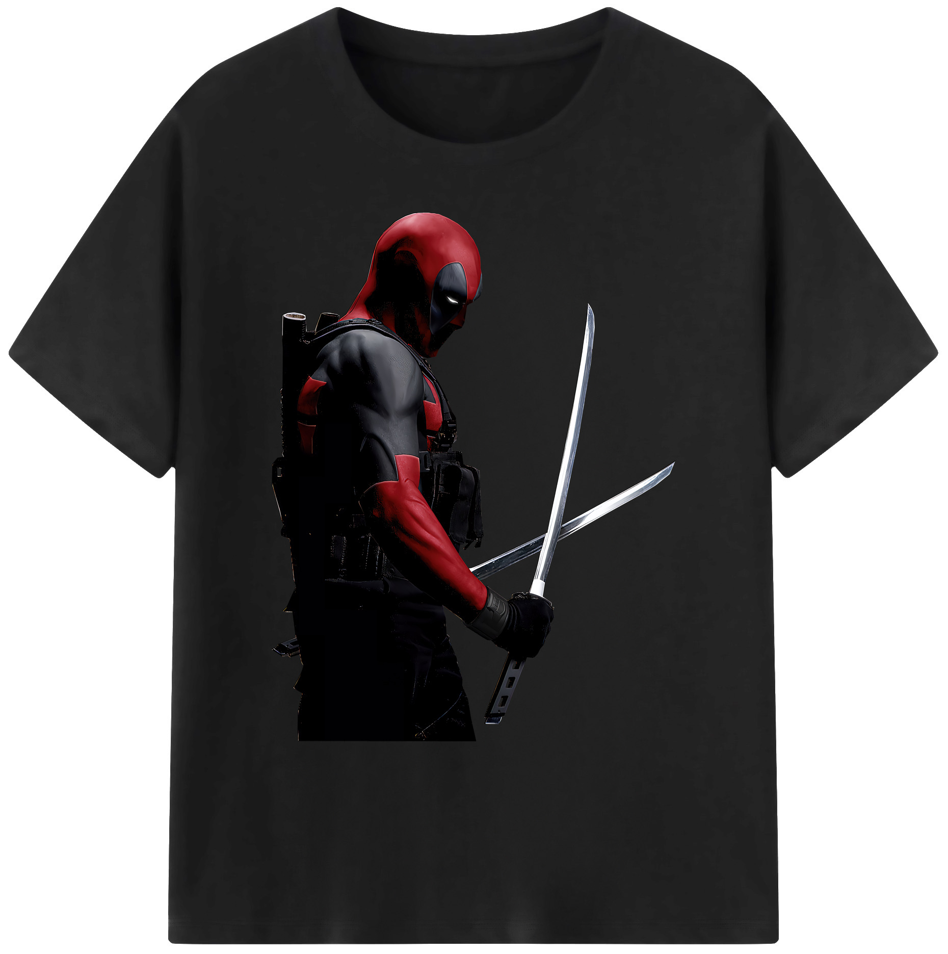 （画像用） Deadpool デッドプール 綿100％ メンズ半袖Tシャツ｜肌触りやわらか＆通気性