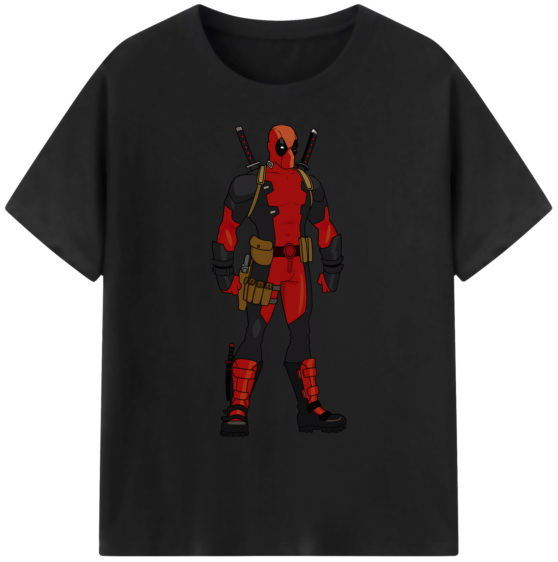 （画像用） Deadpool デッドプール 綿100％ メンズ半袖Tシャツ｜肌触りやわらか＆通気性