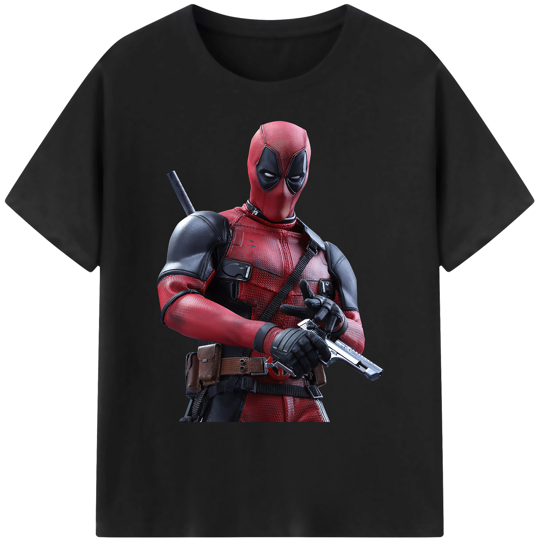 （画像用） Deadpool デッドプール 綿100％ メンズ半袖Tシャツ｜肌触りやわらか＆通気性