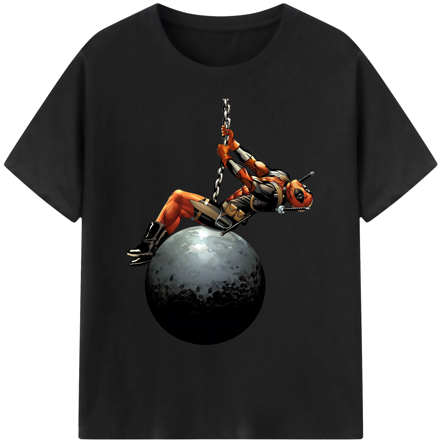 （画像用） Deadpool デッドプール 綿100％ メンズ半袖Tシャツ｜肌触りやわらか＆通気性
