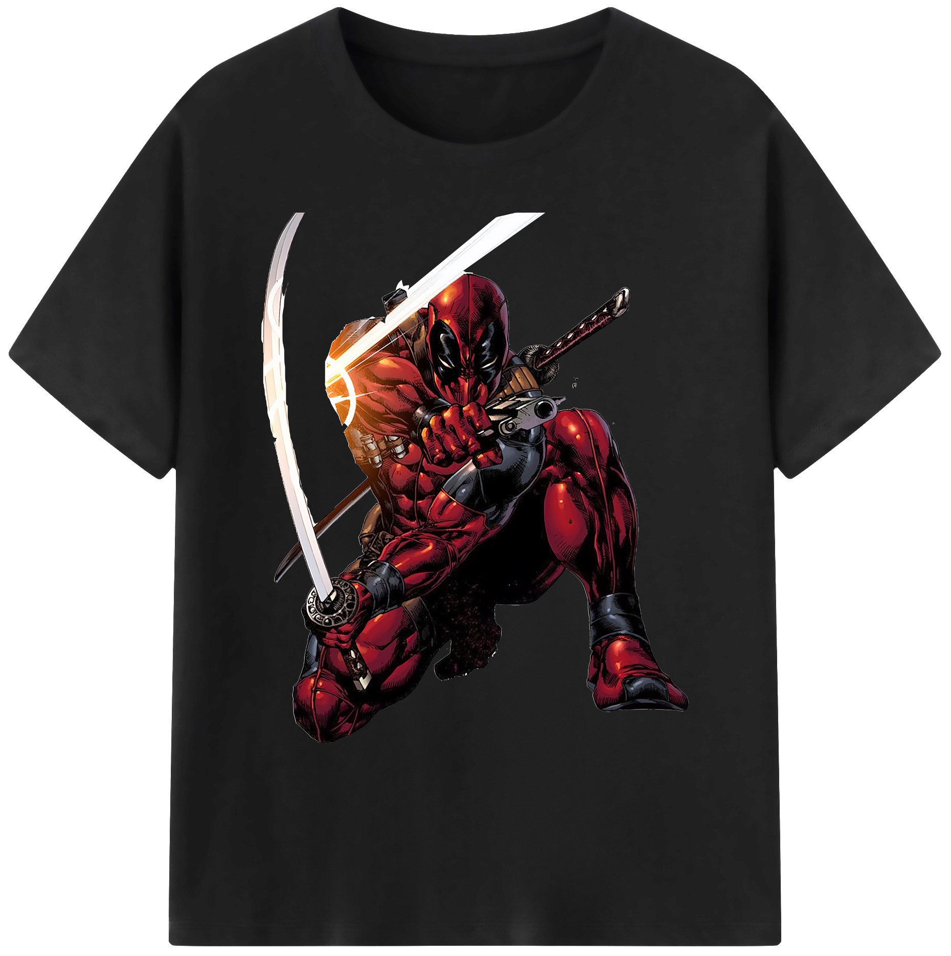 （画像用） Deadpool デッドプール 綿100％ メンズ半袖Tシャツ｜肌触りやわらか＆通気性