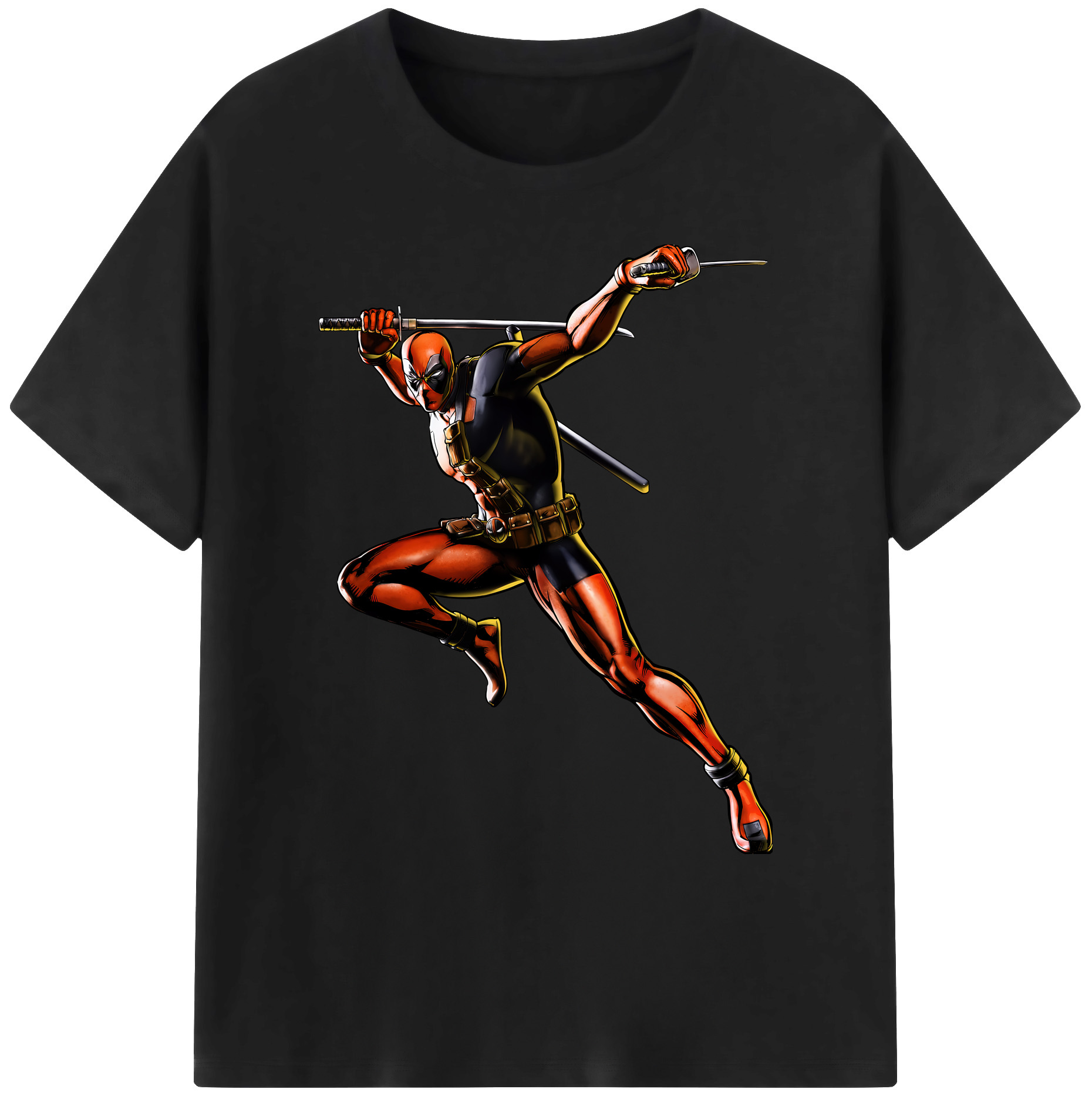 （画像用） Deadpool デッドプール 綿100％ メンズ半袖Tシャツ｜肌触りやわらか＆通気性