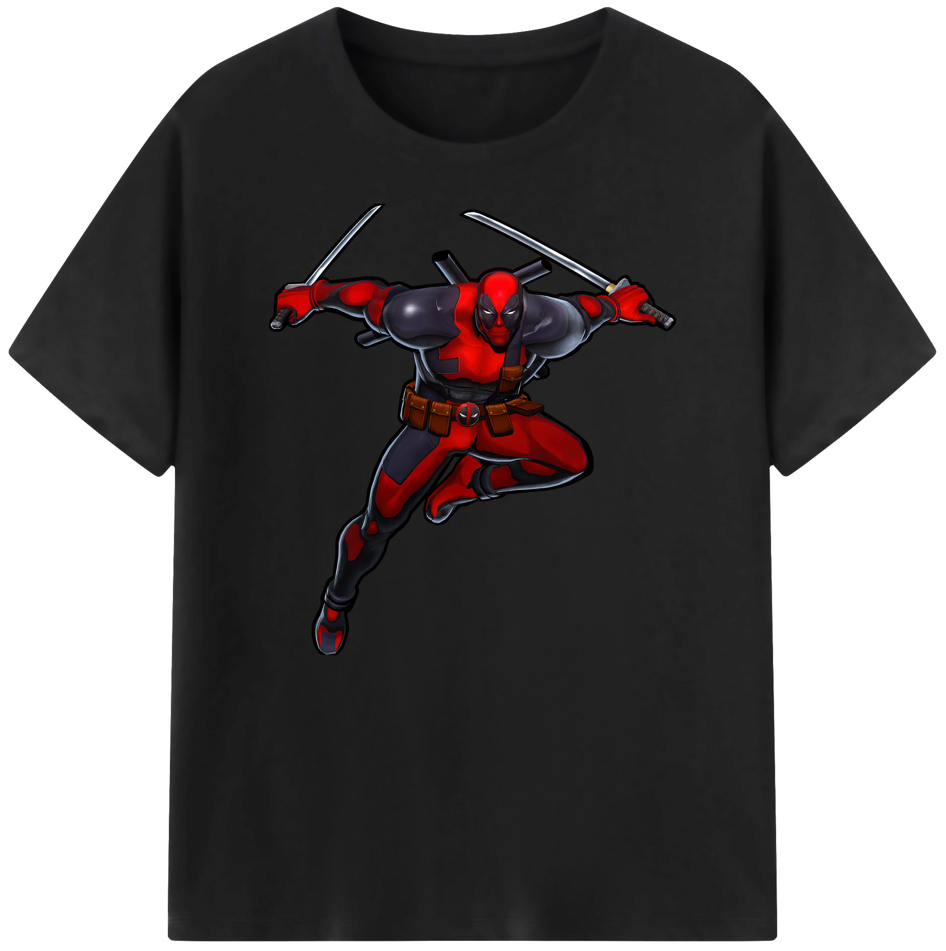 （画像用） Deadpool デッドプール 綿100％ メンズ半袖Tシャツ｜肌触りやわらか＆通気性
