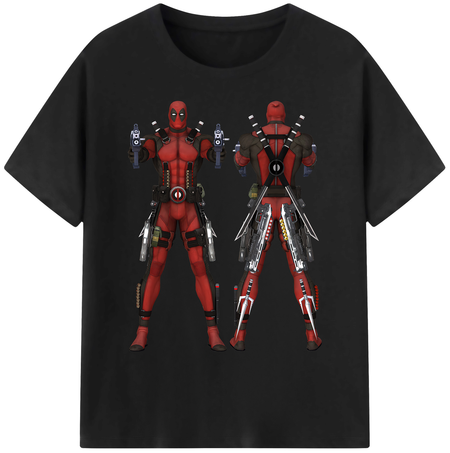 （画像用） Deadpool デッドプール 綿100％ メンズ半袖Tシャツ｜肌触りやわらか＆通気性