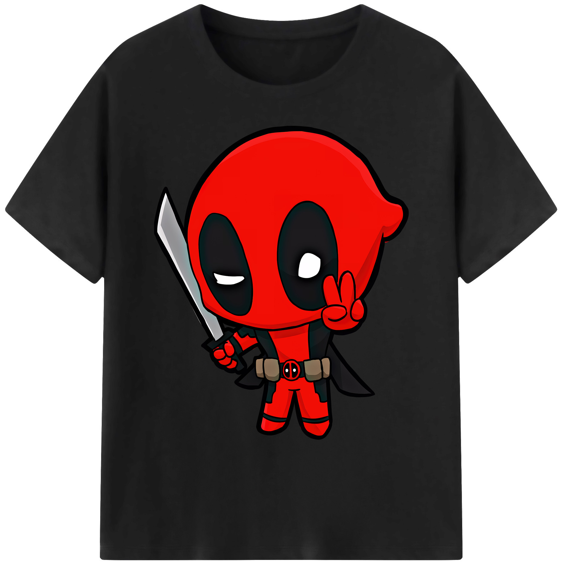 （画像用） Deadpool デッドプール 綿100％ メンズ半袖Tシャツ｜肌触りやわらか＆通気性