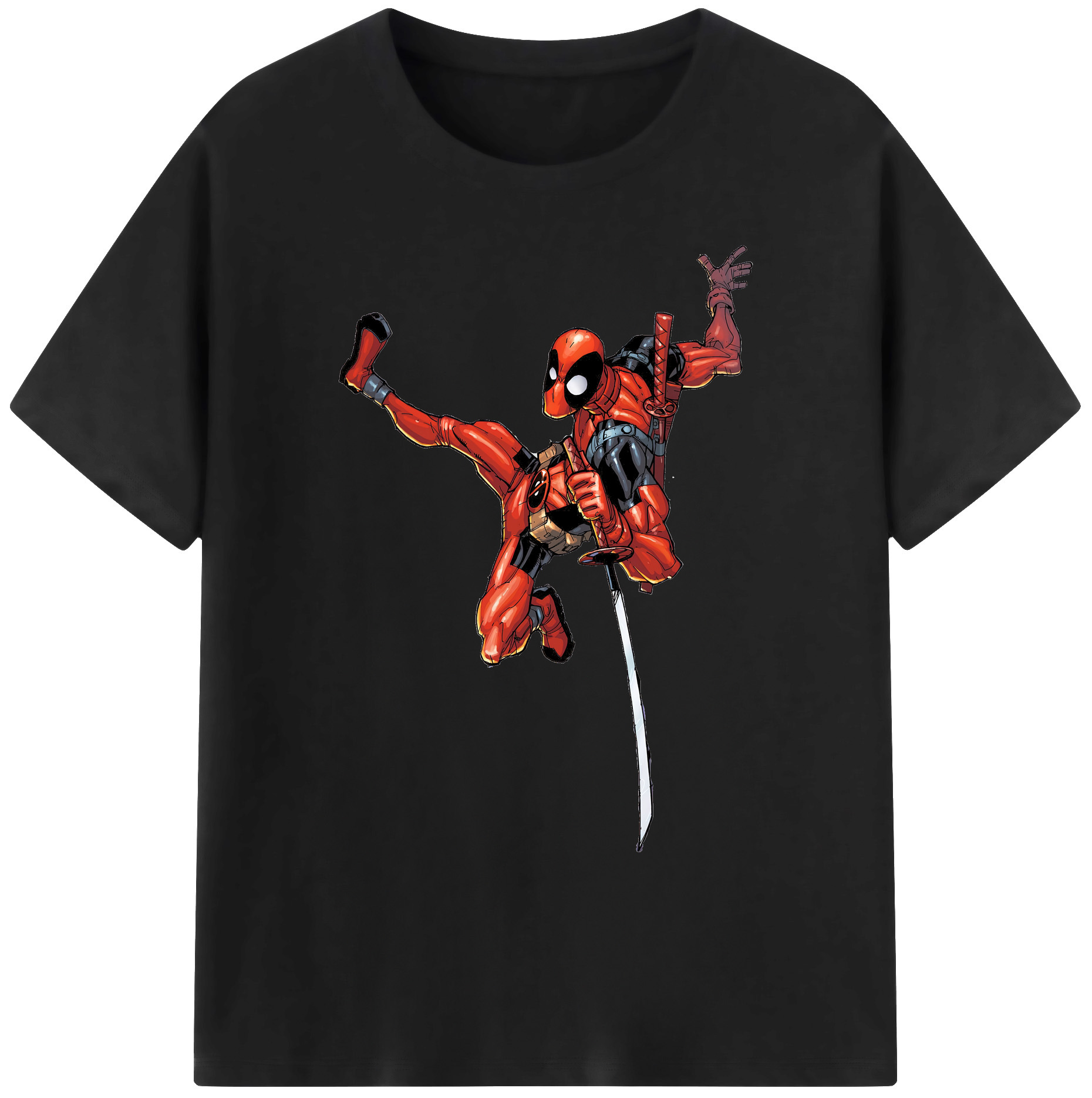 （画像用） Deadpool デッドプール 綿100％ メンズ半袖Tシャツ｜肌触りやわらか＆通気性