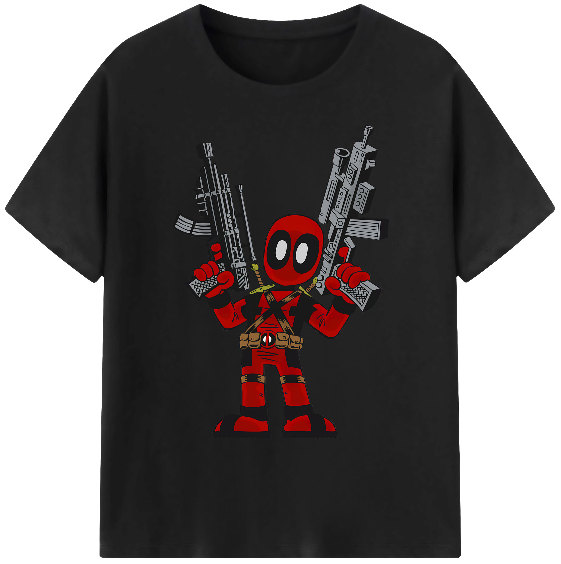 （画像用） Deadpool デッドプール 綿100％ メンズ半袖Tシャツ｜肌触りやわらか＆通気性