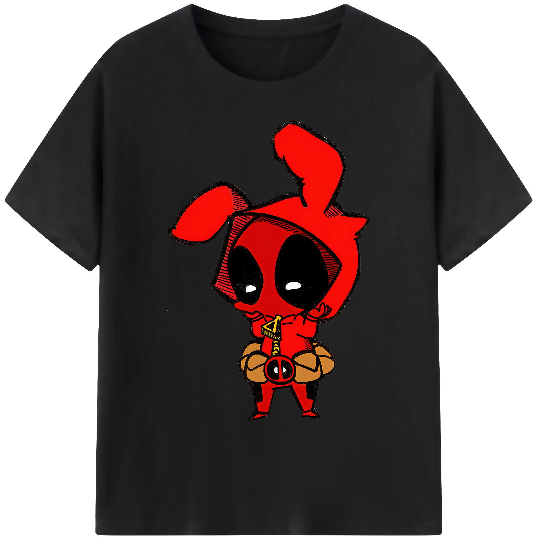 （画像用） Deadpool デッドプール 綿100％ メンズ半袖Tシャツ｜肌触りやわらか＆通気性