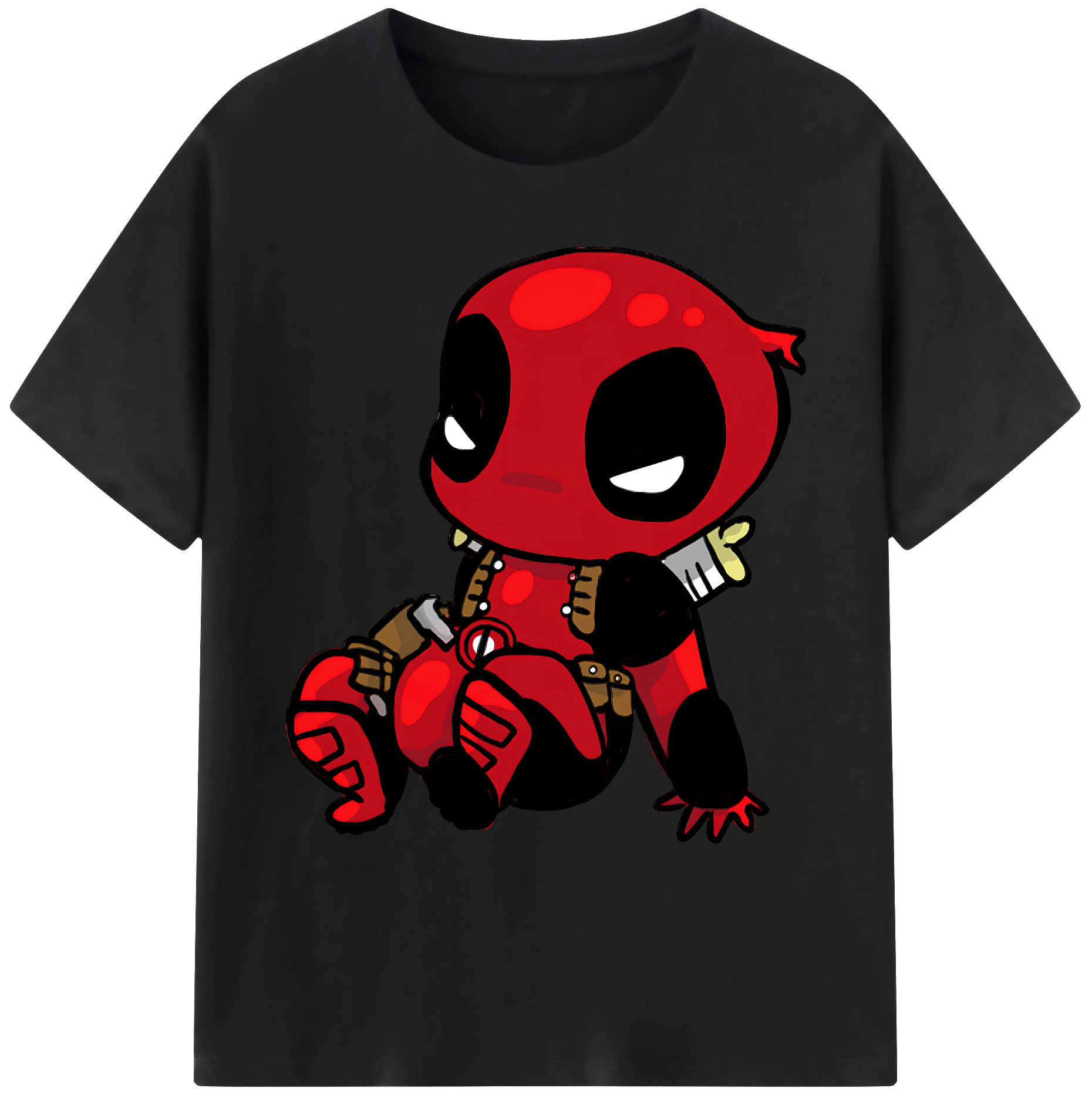 （画像用） Deadpool デッドプール 綿100％ メンズ半袖Tシャツ｜肌触りやわらか＆通気性