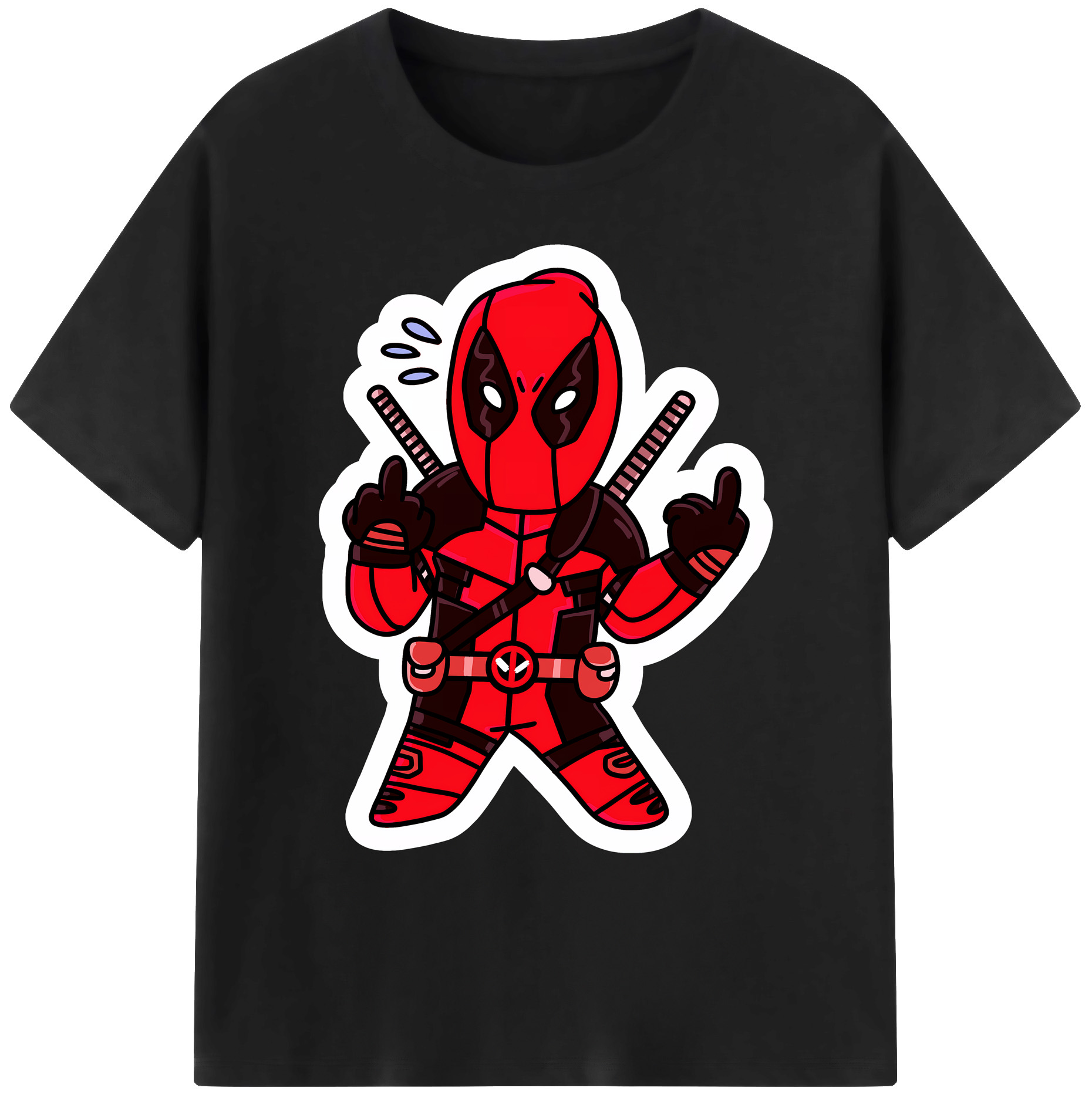 （画像用） Deadpool デッドプール 綿100％ メンズ半袖Tシャツ｜肌触りやわらか＆通気性