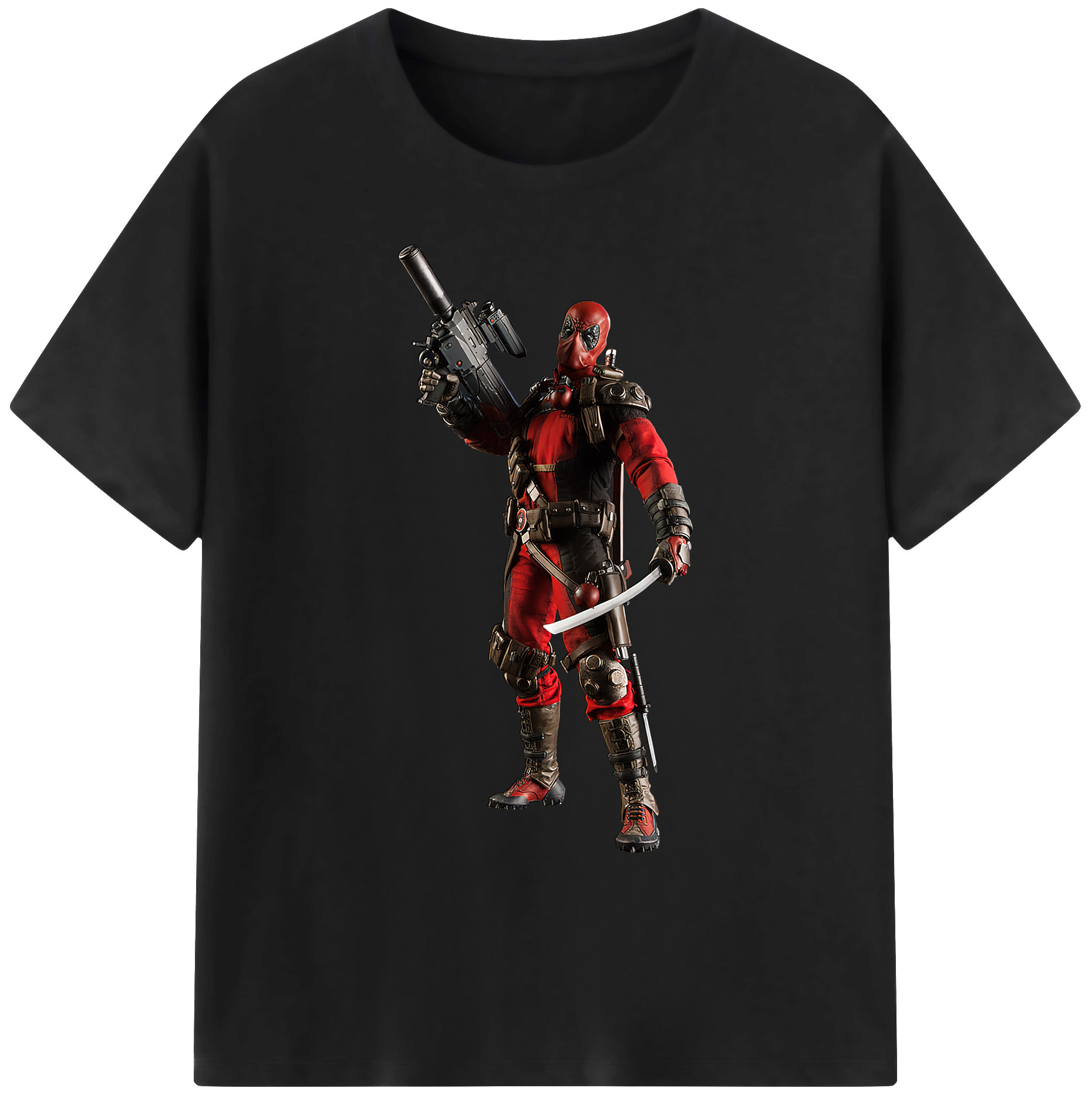 （画像用） Deadpool デッドプール 綿100％ メンズ半袖Tシャツ｜肌触りやわらか＆通気性