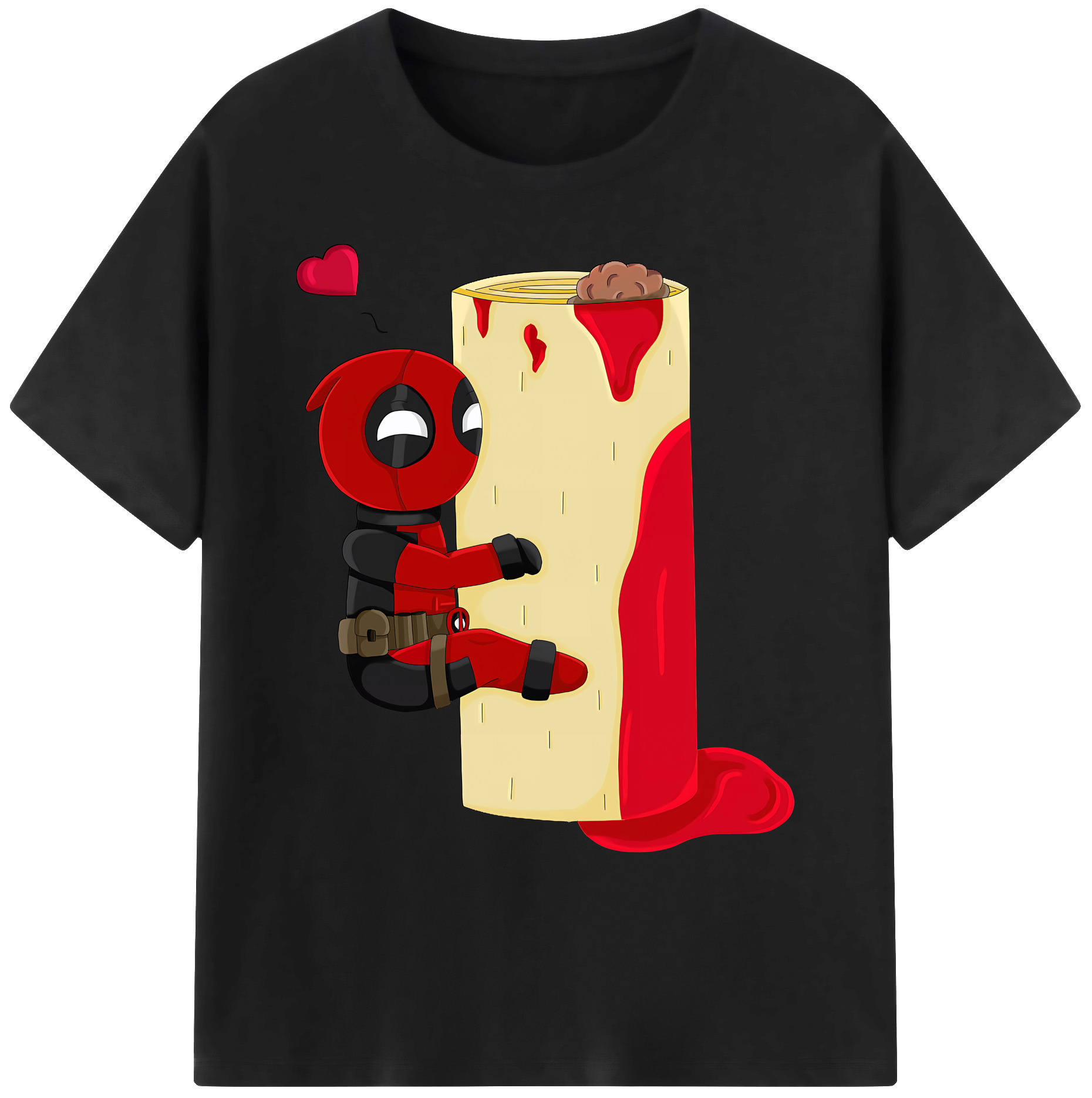 （画像用） Deadpool デッドプール 綿100％ メンズ半袖Tシャツ｜肌触りやわらか＆通気性