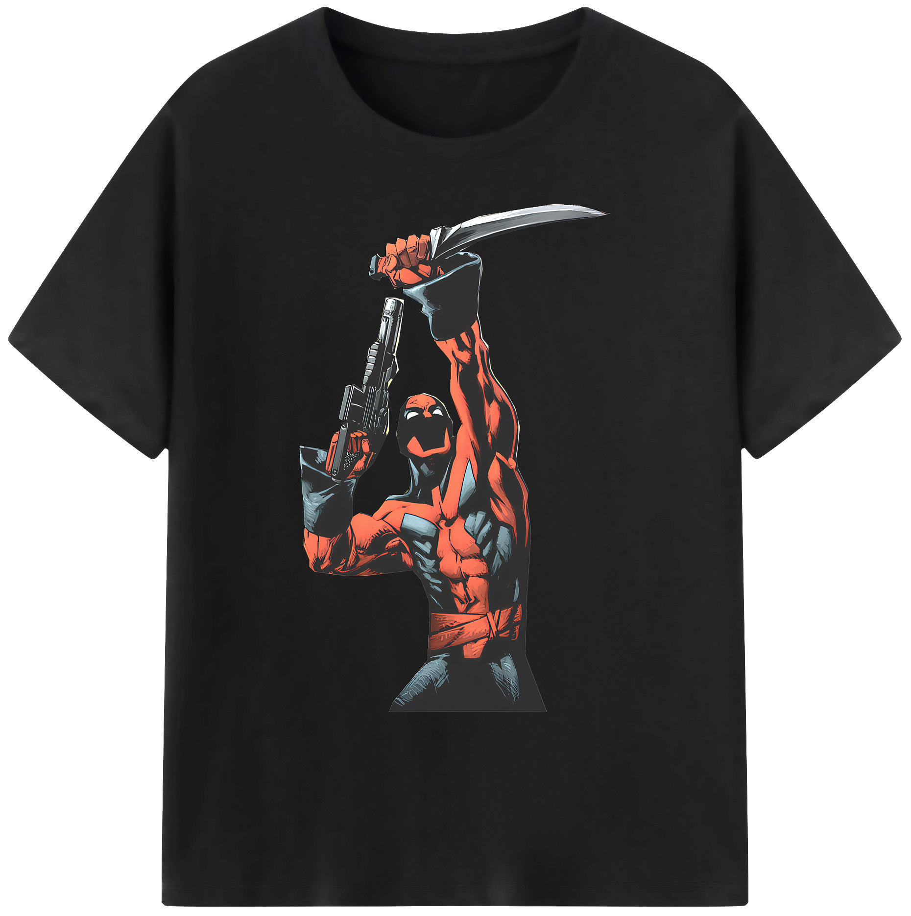 （画像用） Deadpool デッドプール 綿100％ メンズ半袖Tシャツ｜肌触りやわらか＆通気性