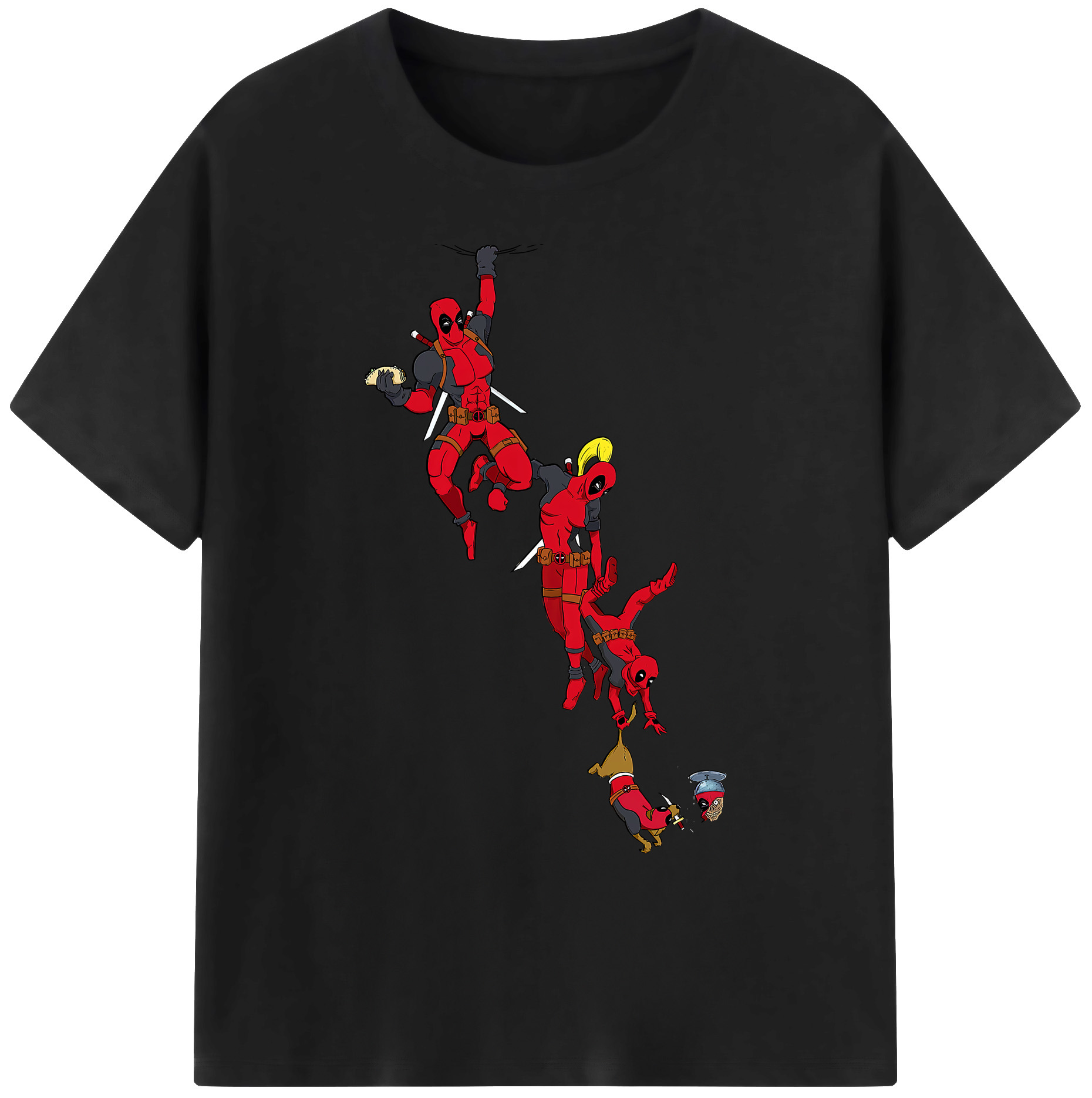 （画像用） Deadpool デッドプール 綿100％ メンズ半袖Tシャツ｜肌触りやわらか＆通気性