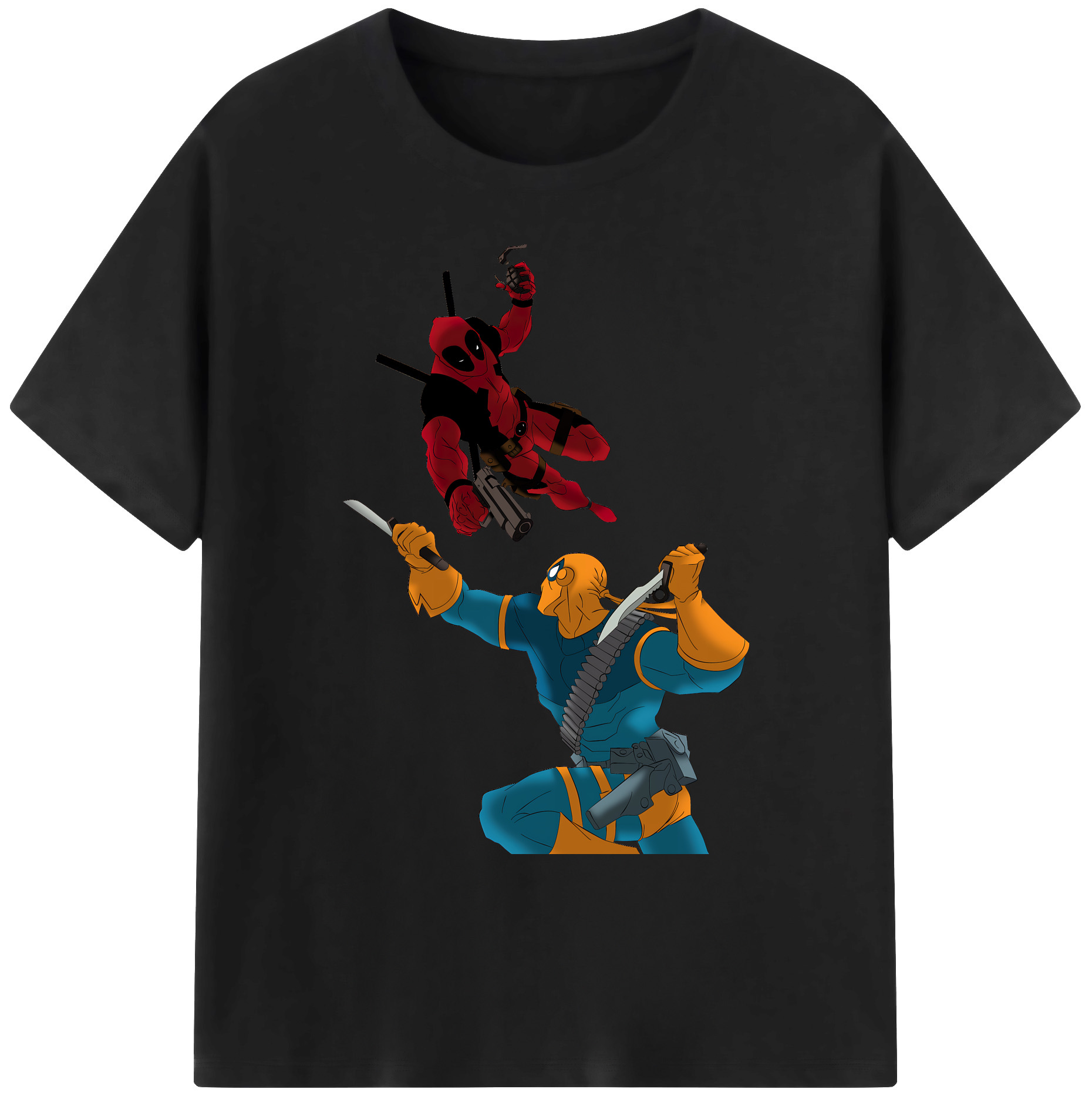 （画像用） Deadpool デッドプール 綿100％ メンズ半袖Tシャツ｜肌触りやわらか＆通気性
