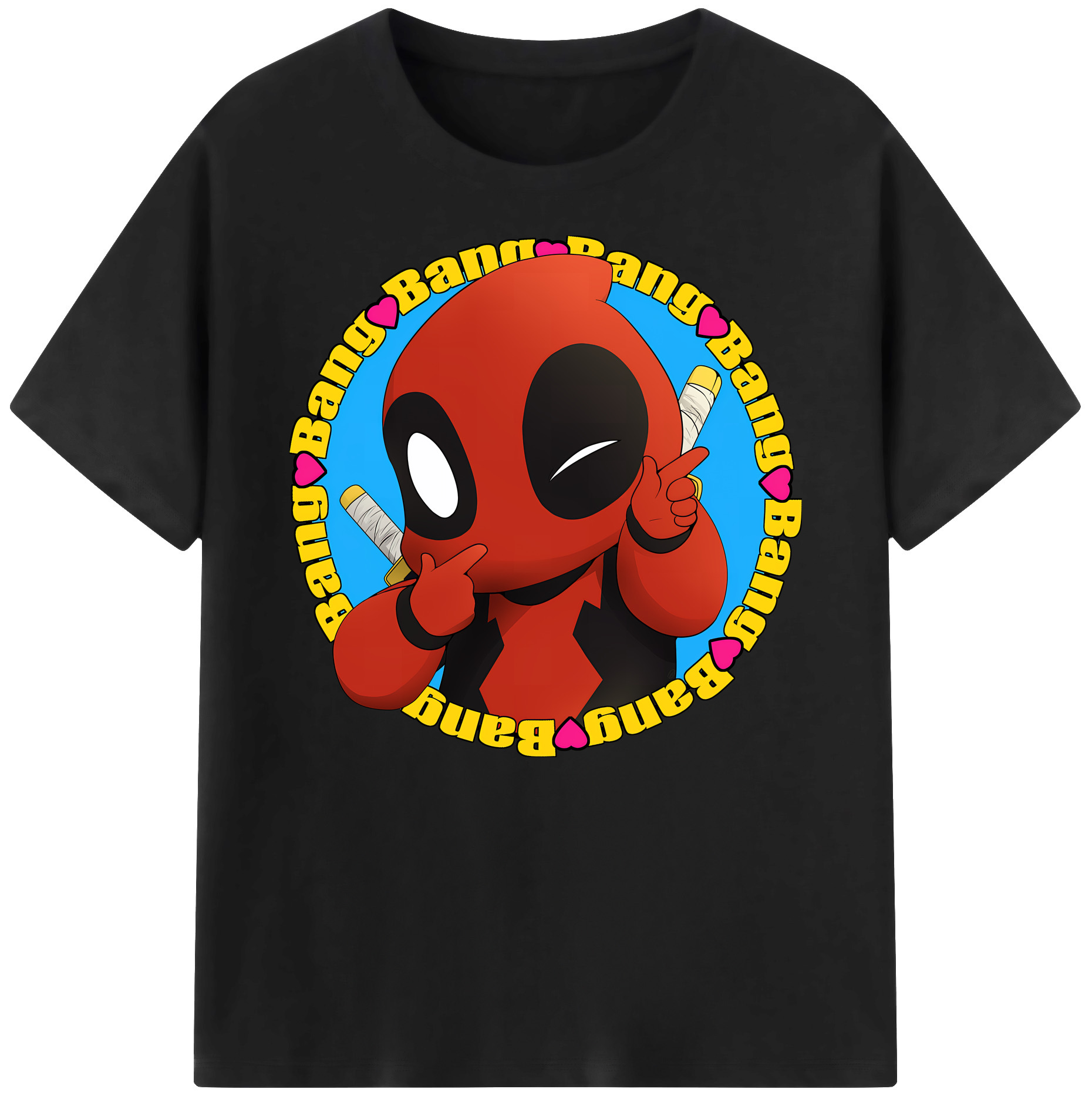 （画像用） Deadpool デッドプール 綿100％ メンズ半袖Tシャツ｜肌触りやわらか＆通気性